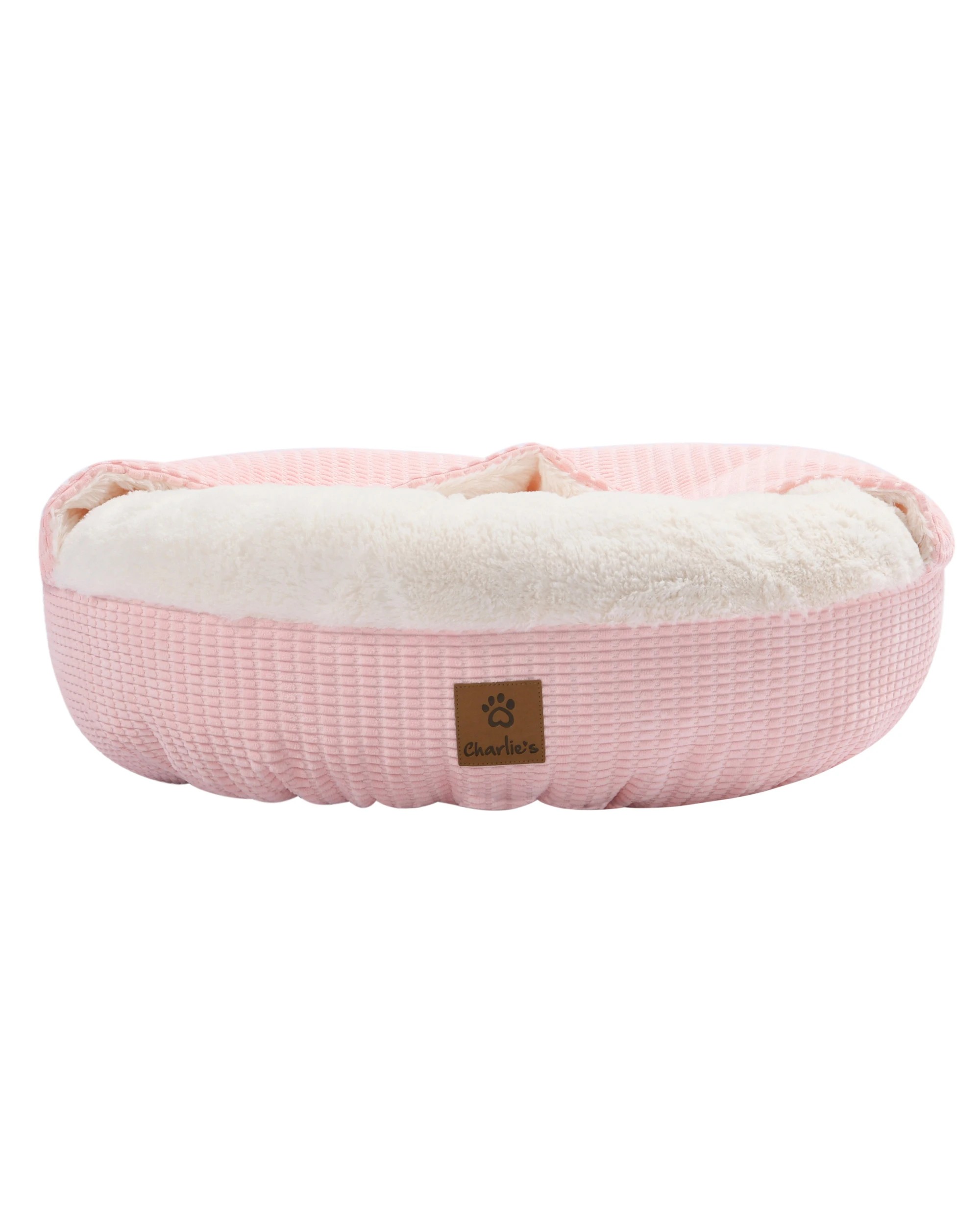 8 Charlie's Snookie Hooded Calming Dog Bed Small - Pink, 8 of 10