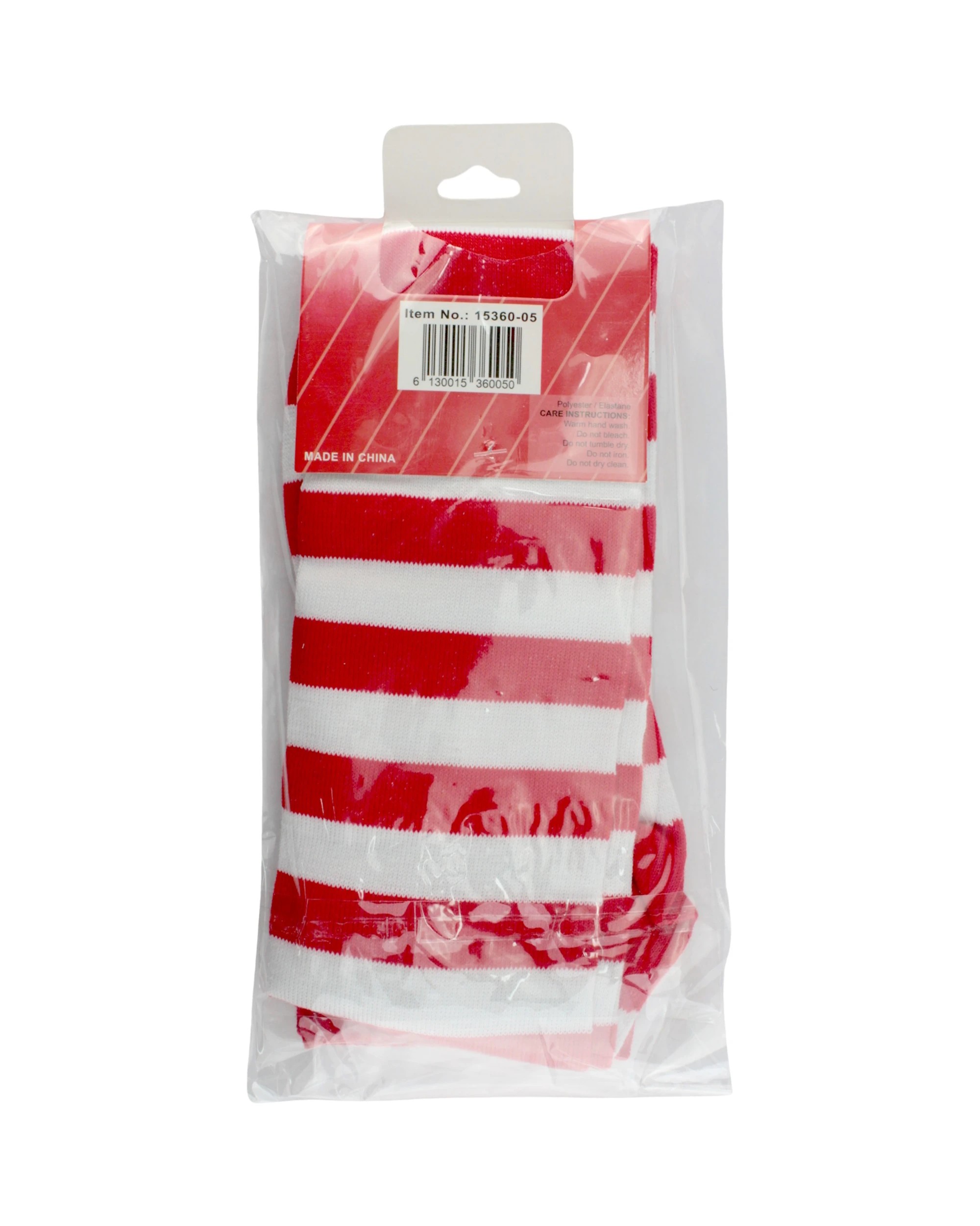 4 JD Party Over The Knee & White Striped Socks 1 Pair - One Size - Red, 4 of 4
