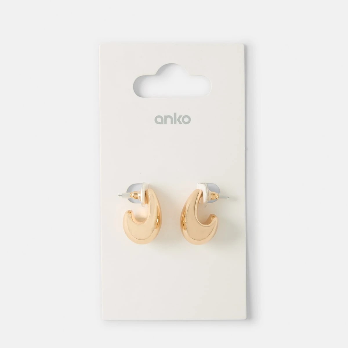 5 Mini Teardrop Earrings - Gold Tone, 5 of 5