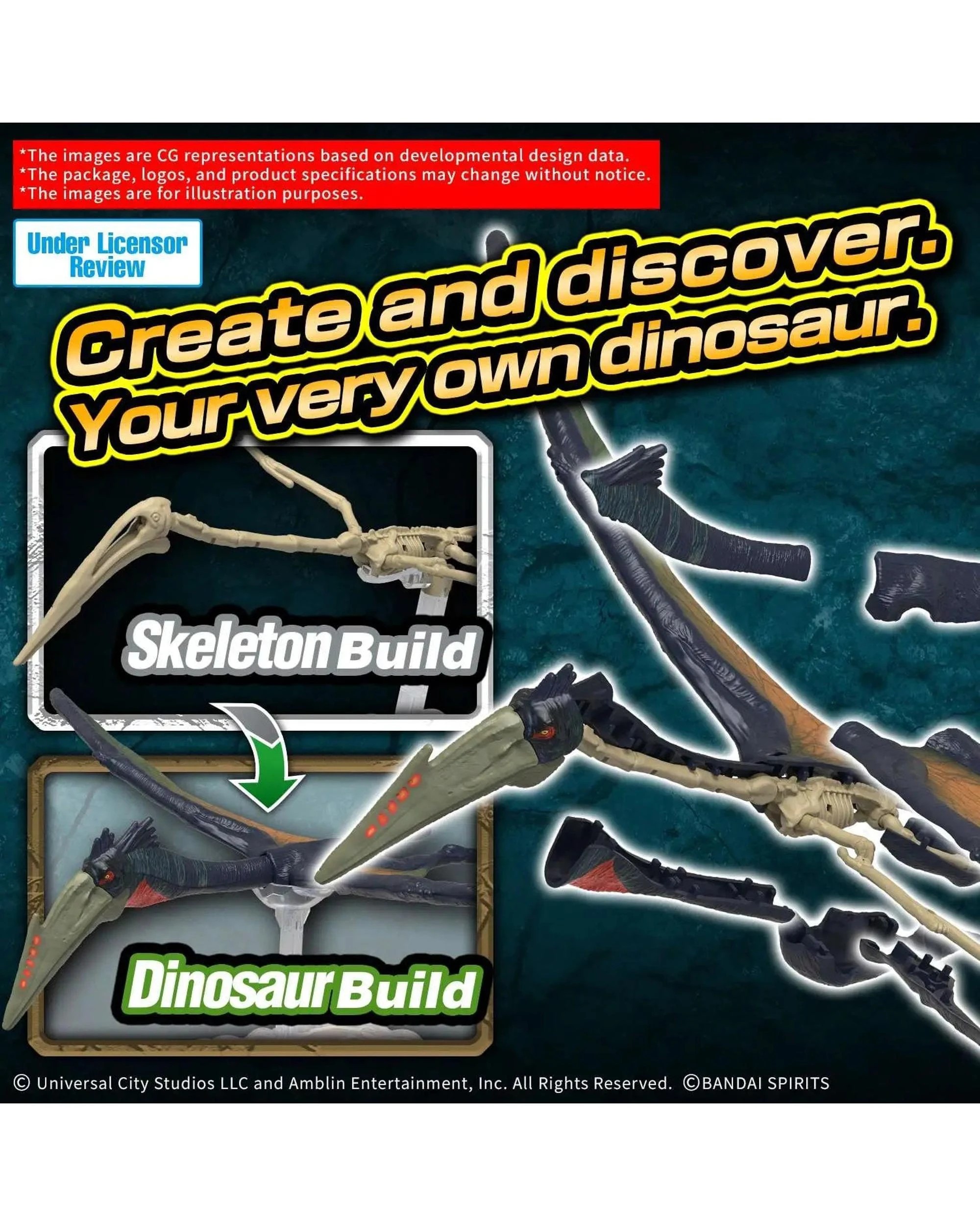 2 Bandai Plannosaurus Jurassic World Quetzalcoatlus Model Kit, 2 of 4