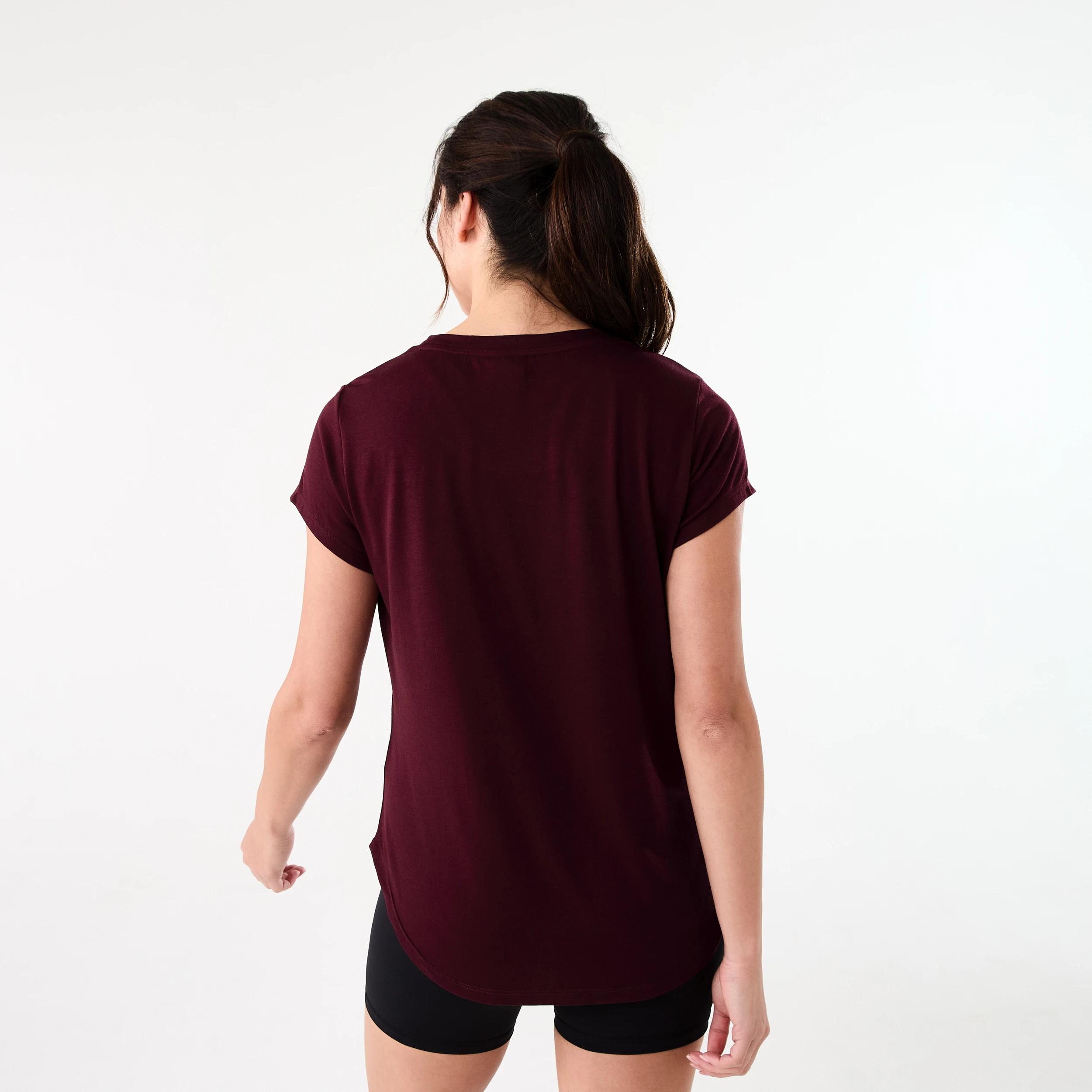 3 Everlast Womens Scoop Neck T-shirt EVERLAST BBALL CHERRY, 3 of 6