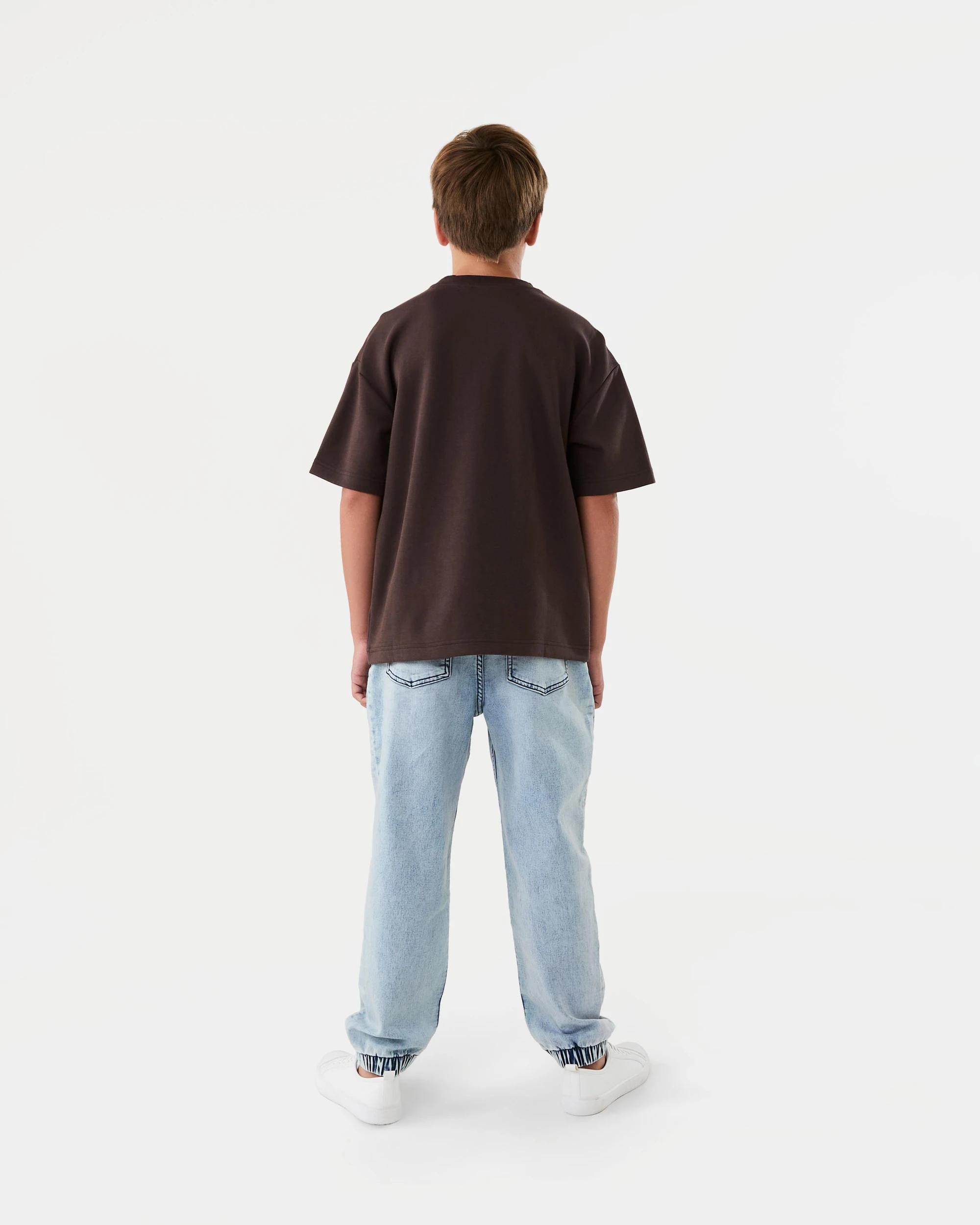 6 Short Sleeve Oversize Interlock T-shirt Seal Brn, 6 of 6