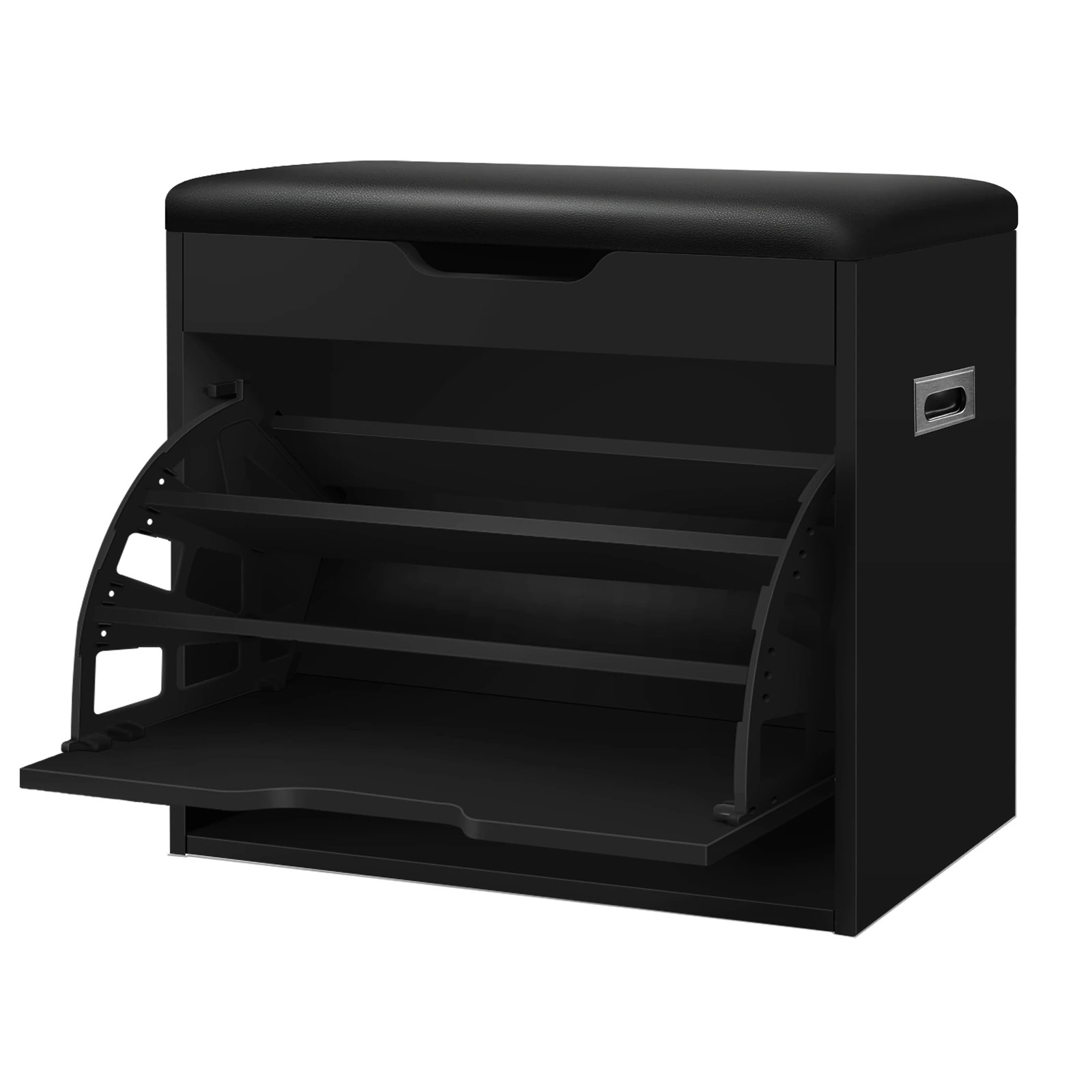 1 Alfordson Shoe Cabinet Bench Rack 12 Pairs - Black, 1 of 10