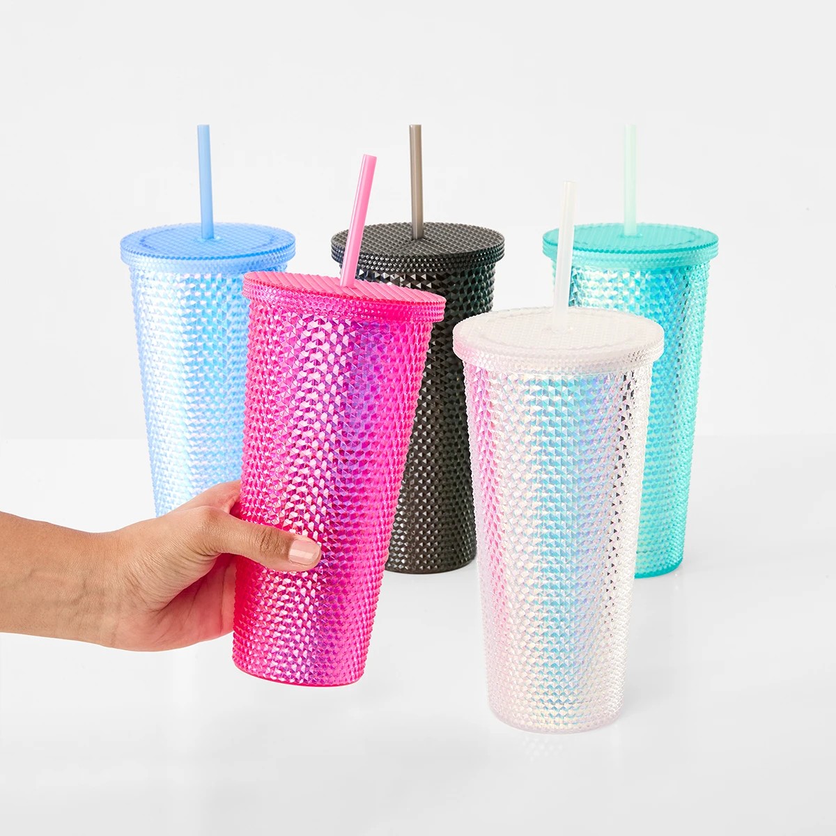 7 Iridescent Textured Smoothie Tumbler, 7 of 7