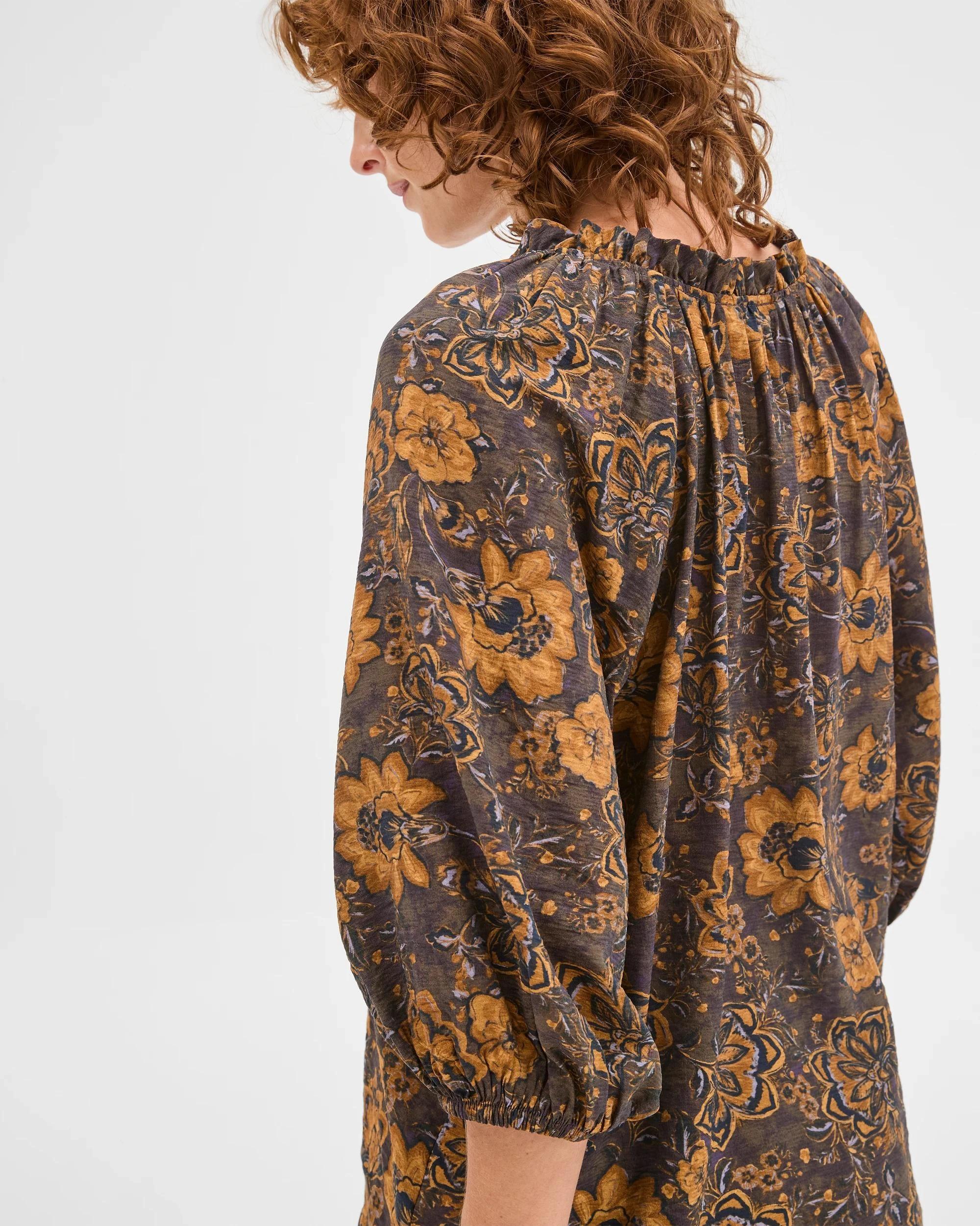 7 Target Woman Soft Gather Neck Blouse PAISLEY, 7 of 7