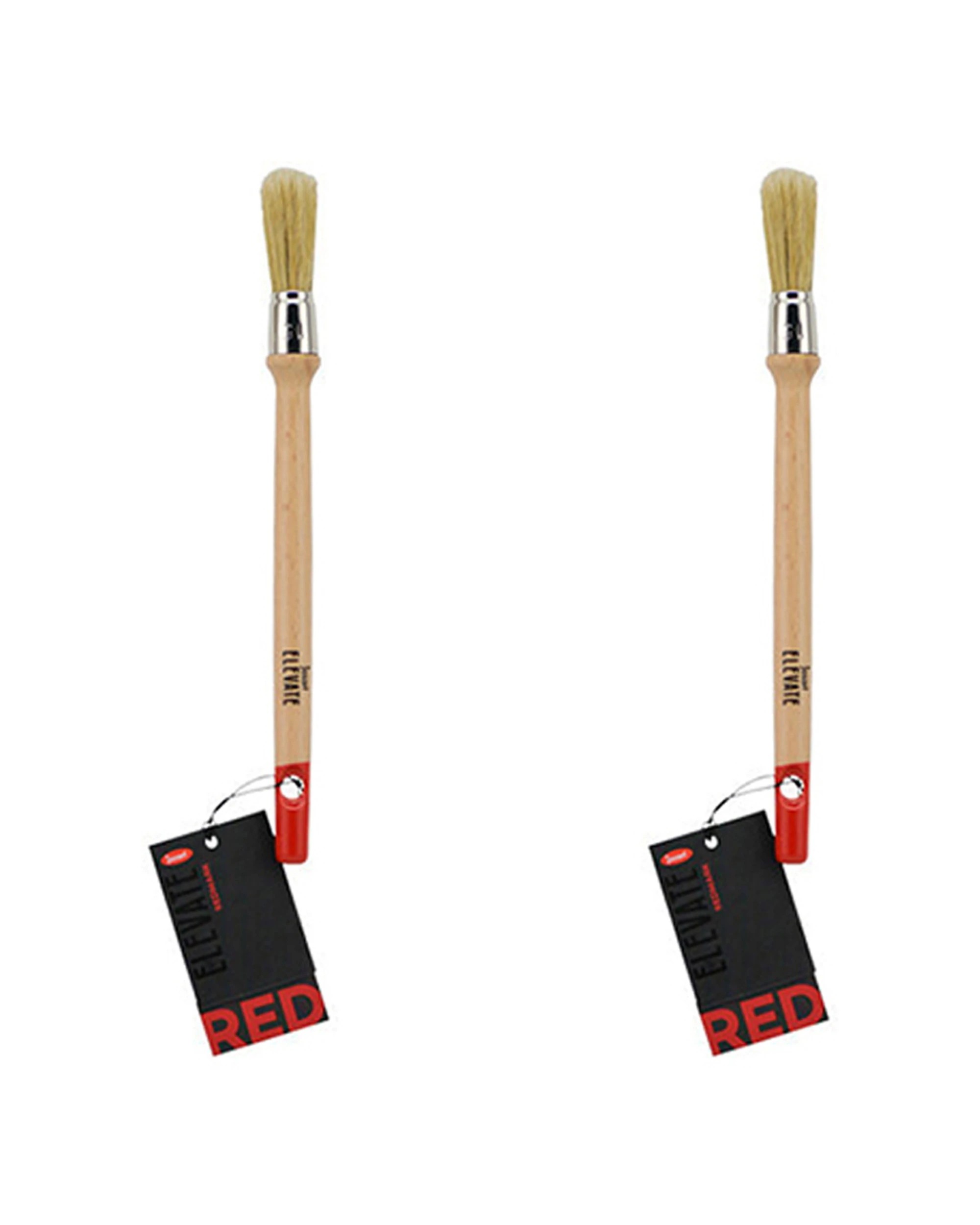 1 Jasart 2PK Elevate Hog Round Nylon Mix Brush 4 Bristle 15mm - Multi, 1 of 2