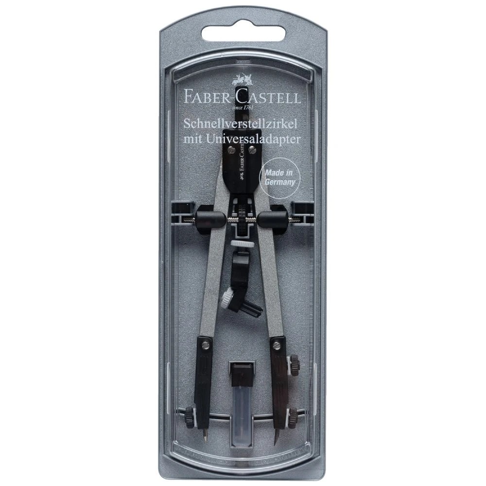 1 Faber Castell Quickset Compass with Universal Adaptor, 1 of 2
