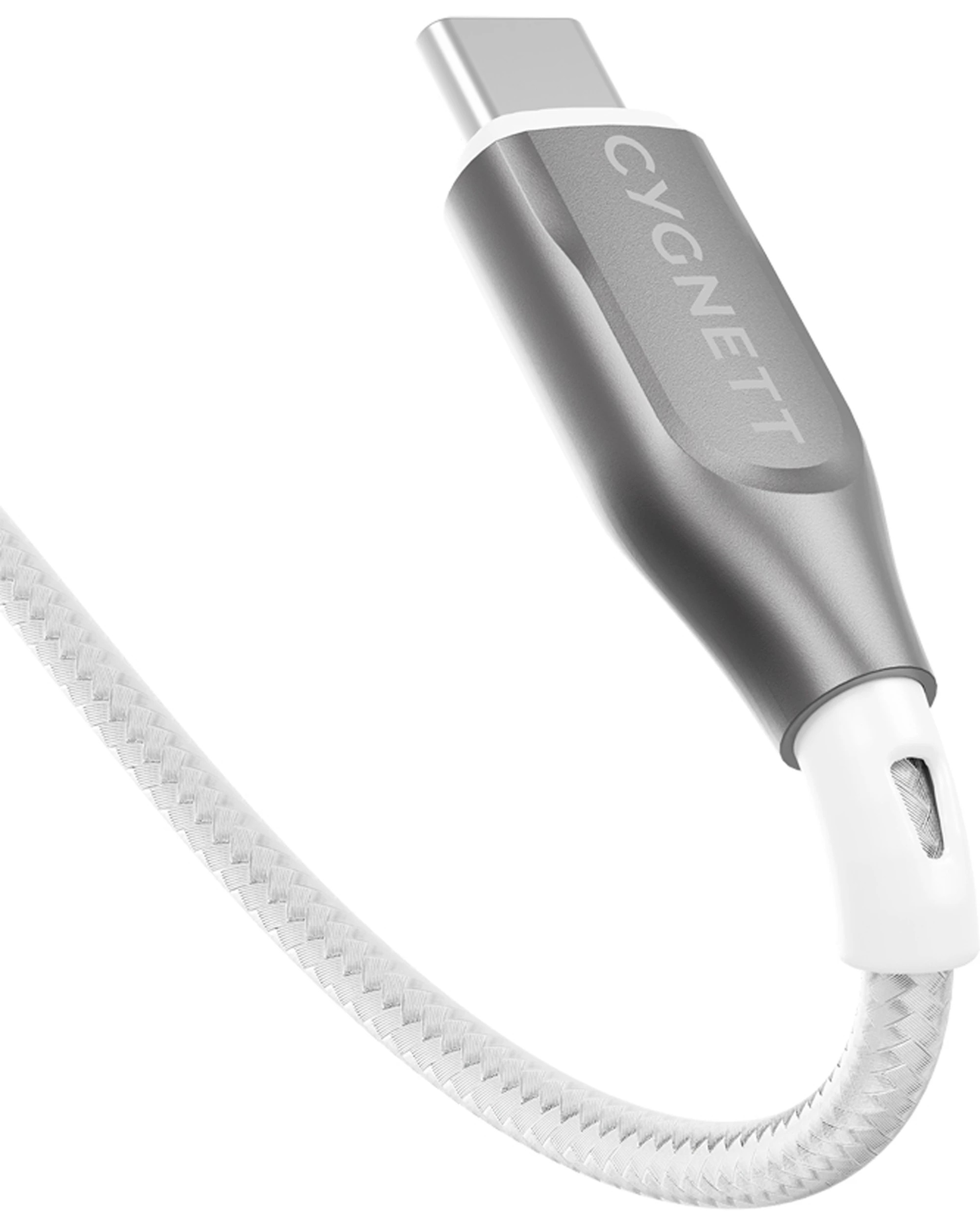 6 Cygnett 2PK Armoured USB-C to USB-A Charger & Data Sync Cable 2m - White, 6 of 6