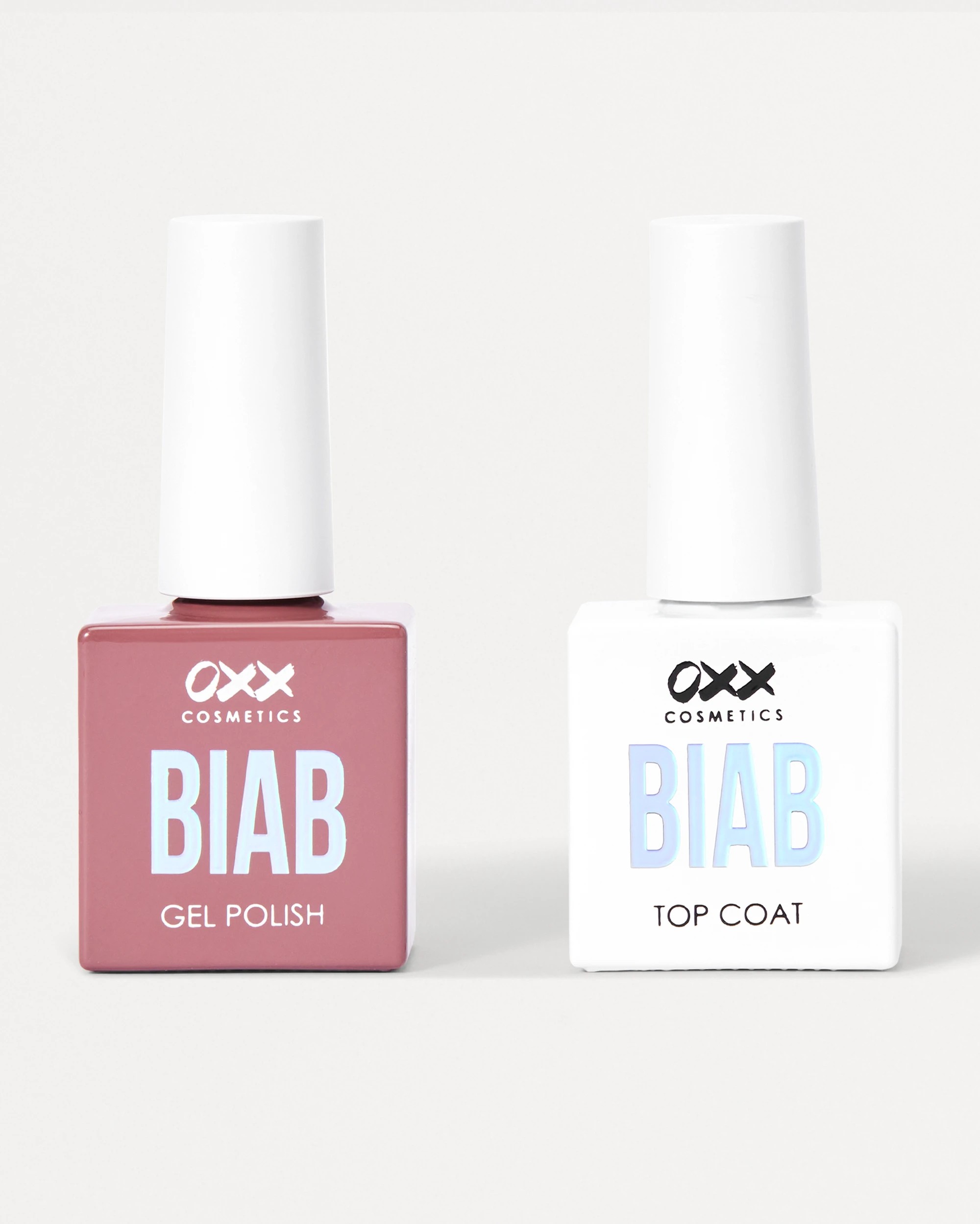 3 OXX Cosmetics BIAB Nail Polish Duo Set - Top Coat and Brown Polish, 3 of 5