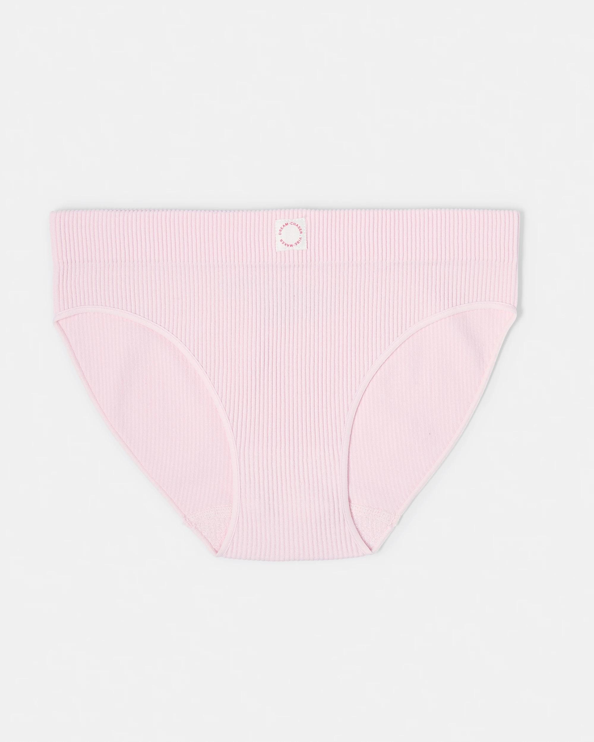 4 3 Pack Rib Seamfree Briefs Peach/red, 4 of 5