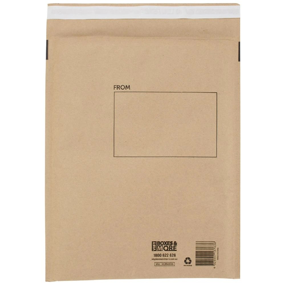 1 Visy Padded Recycled Paper Mailer 270mm x 360mm, 1 of 3