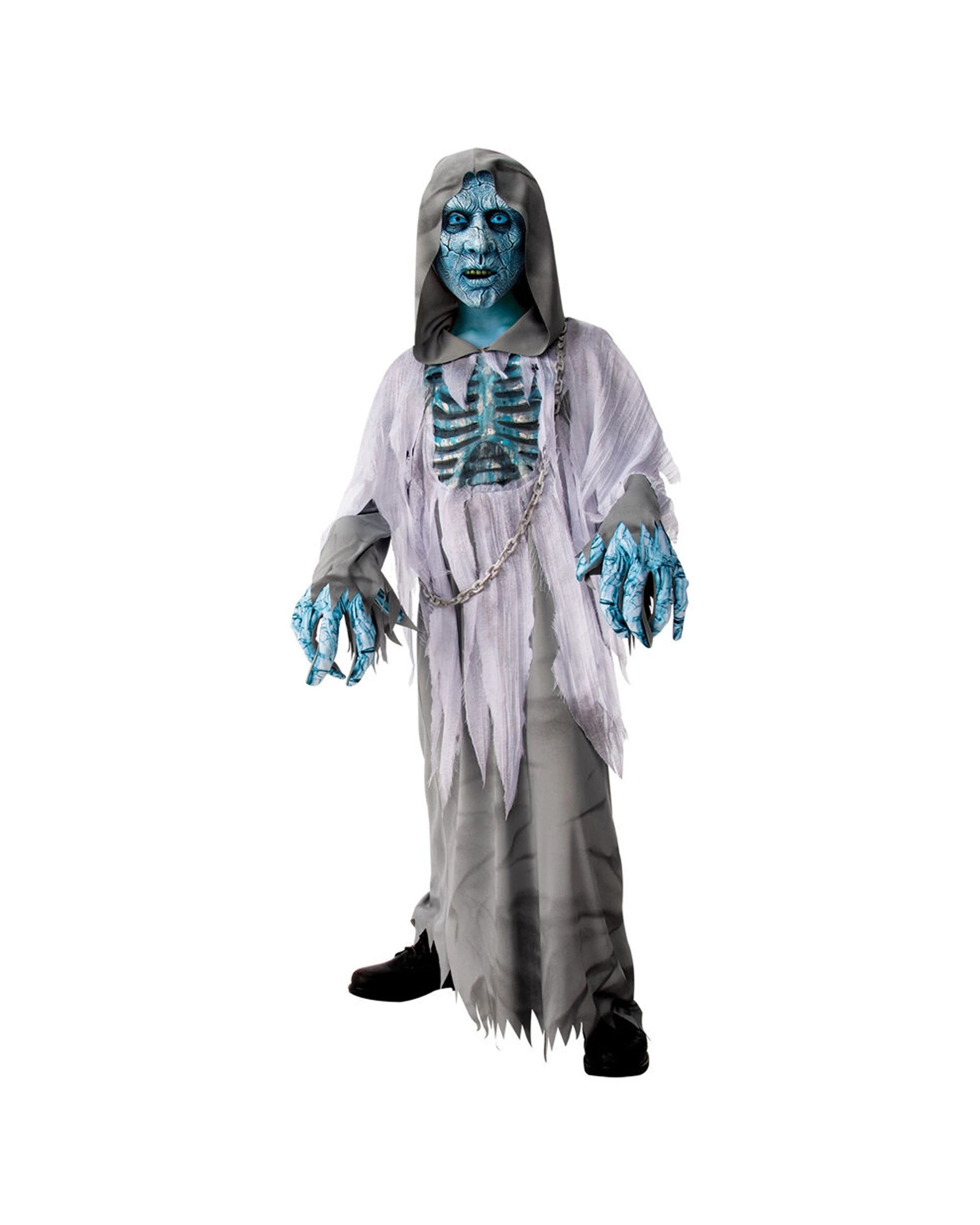 1 Rubies Demon Hooded Robe Dress Up Costume Size L - White, 1 of 4