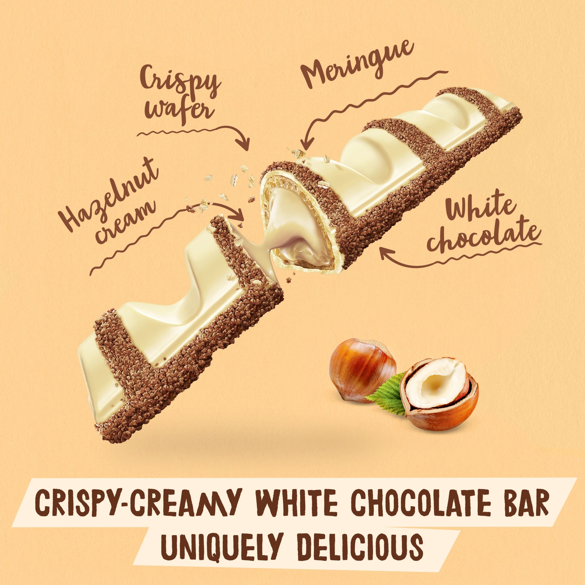 3 Kinder Bueno White Chocolate Bar 39g, 3 of 6