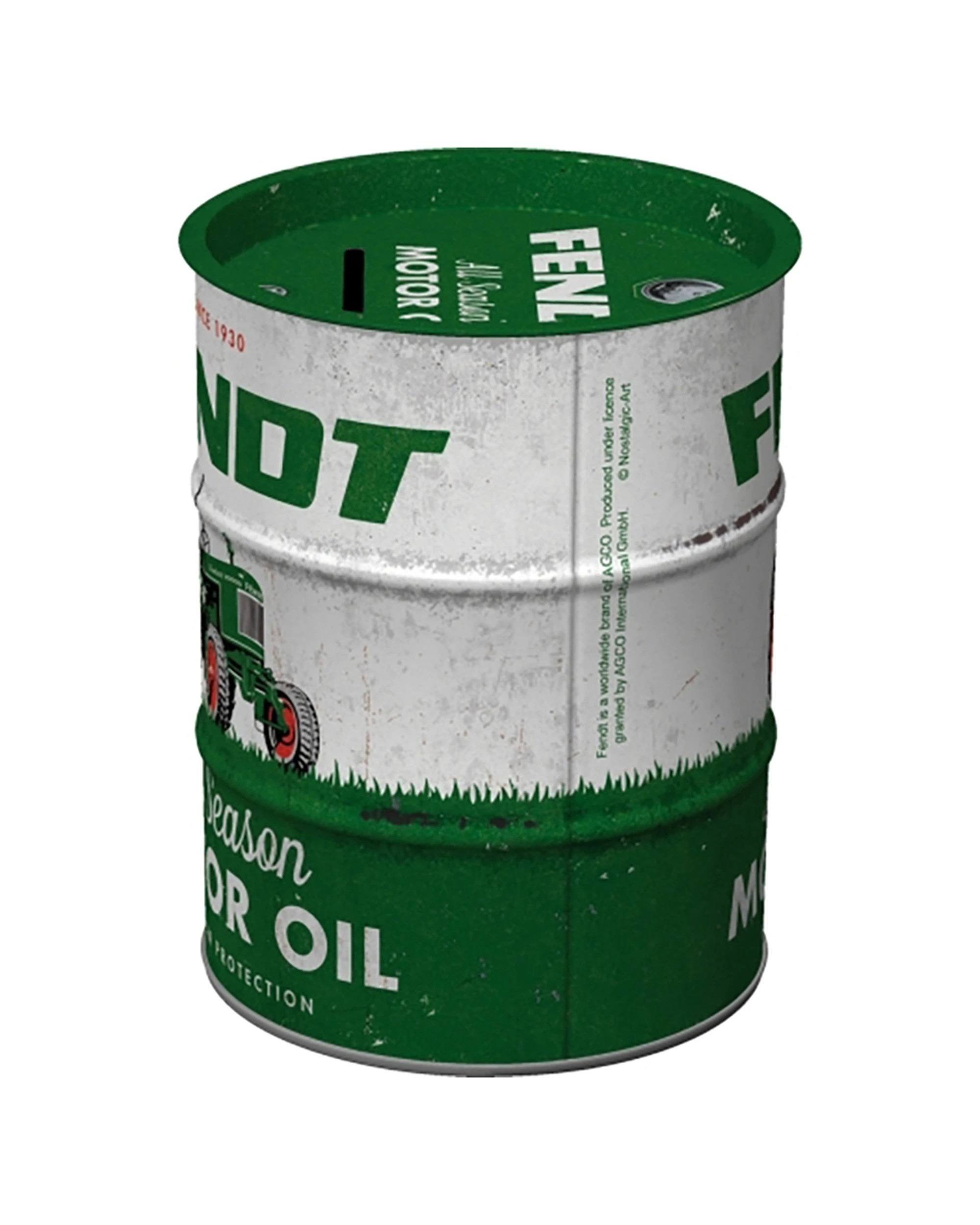 3 Nostalgic-Art Storage Money Box - Oil Barrel Fendt All Season Motor Oil - Multi, 3 of 3