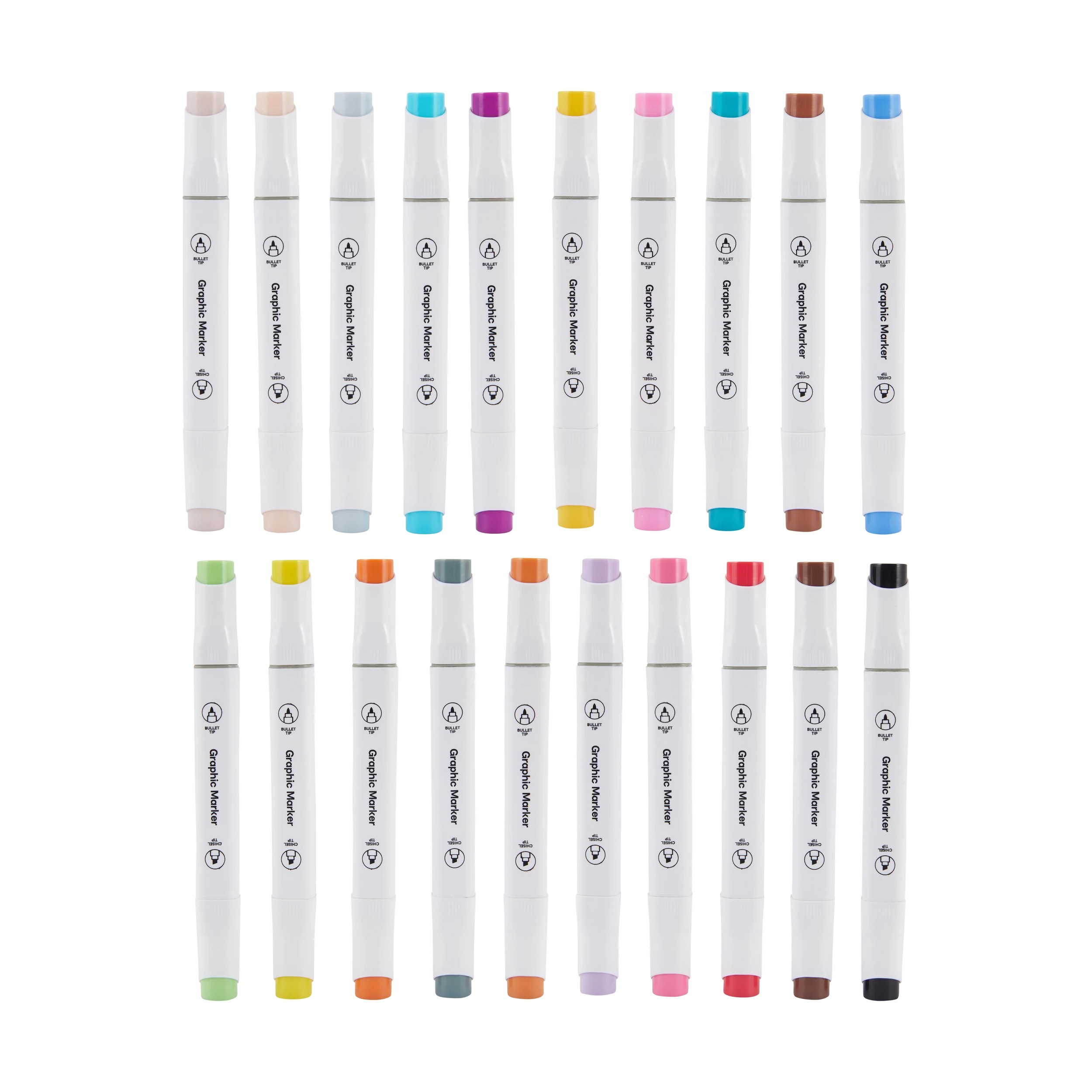 4 20 Pack Dual-Tip Markers Set - Stripe, 4 of 10