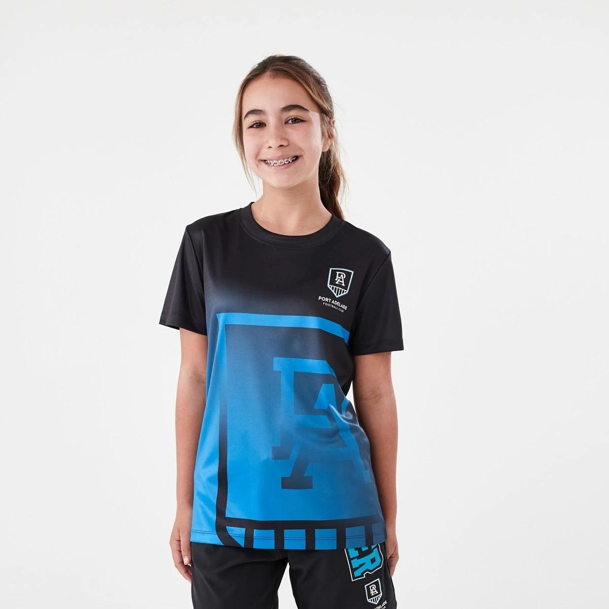 2 Official AFL Kids Training T-shirt Port Adel, 2 of 10