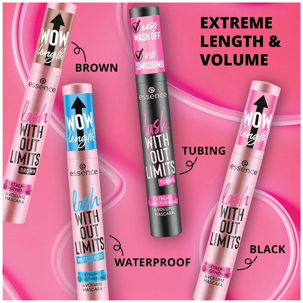 6 Essence Lash Without Limits Extreme Lengthening & Volume Mascara - 02 Brown, 6 of 10