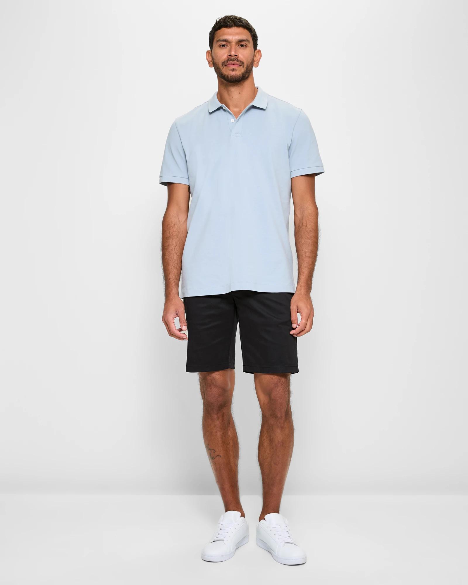 2 Target Australian Cotton Regular Stretch Chino Shorts BLACK, 2 of 5