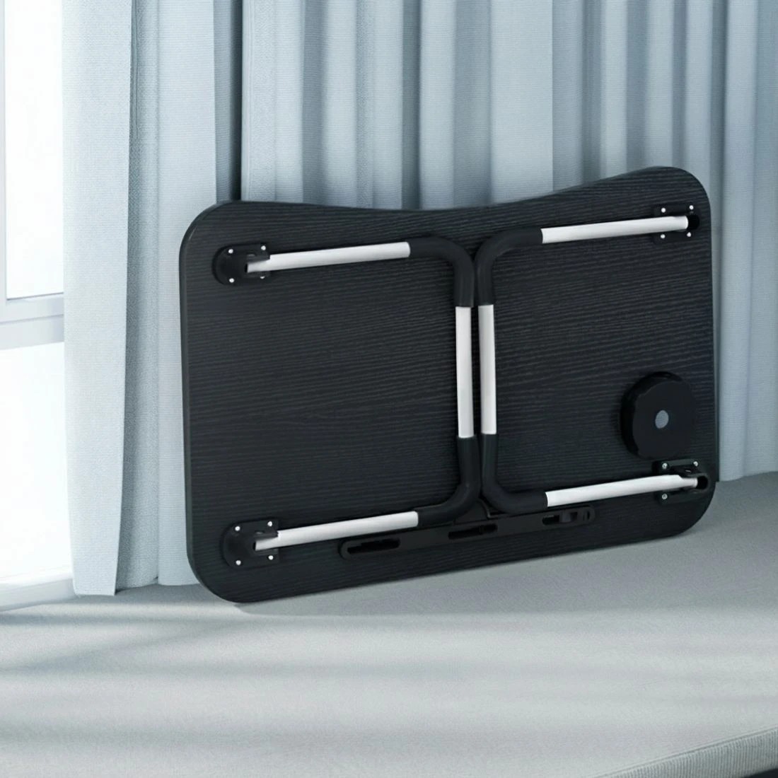 5 Laptop Desk Table Foldable Stand Lap Tray Sofa Bed Portable Adjustable Desks - Black, 5 of 5