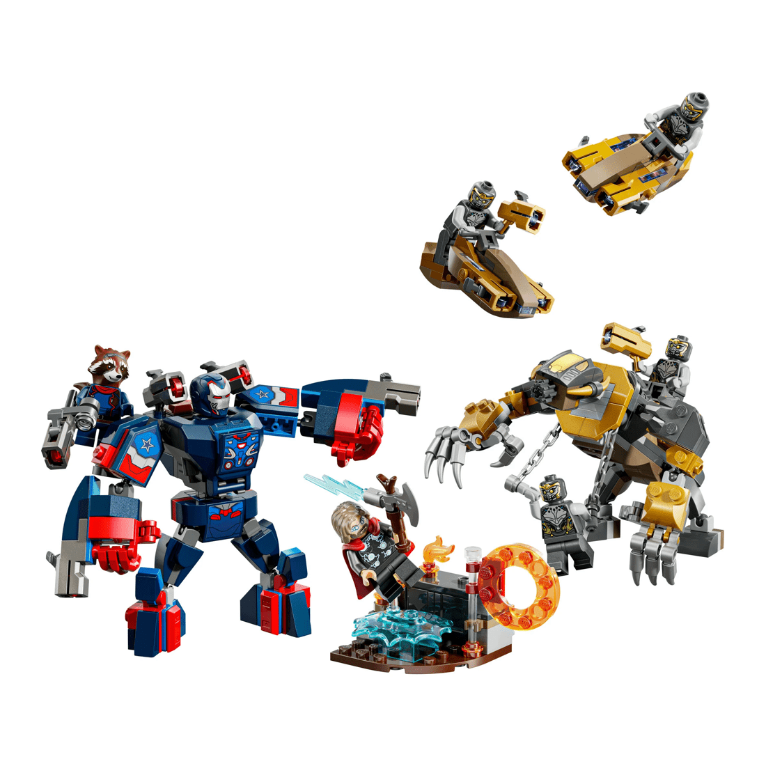 2 LEGO Marvel Super Heroes Avengers: Endgame Thor vs. Chitauri 76322, 2 of 10