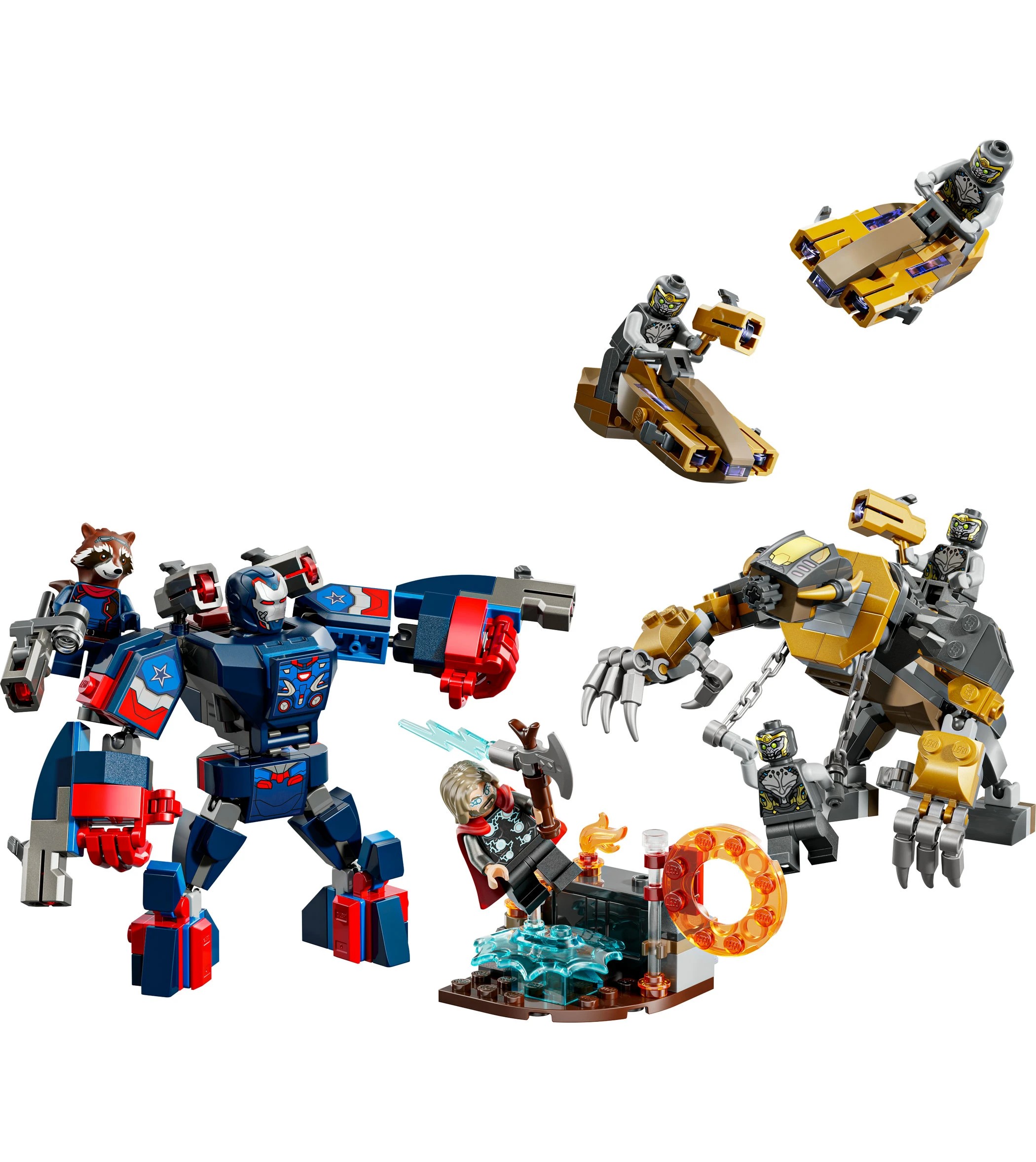 2 LEGO Marvel Super Heroes Avengers: Endgame Thor vs. Chitauri 76322, 2 of 10