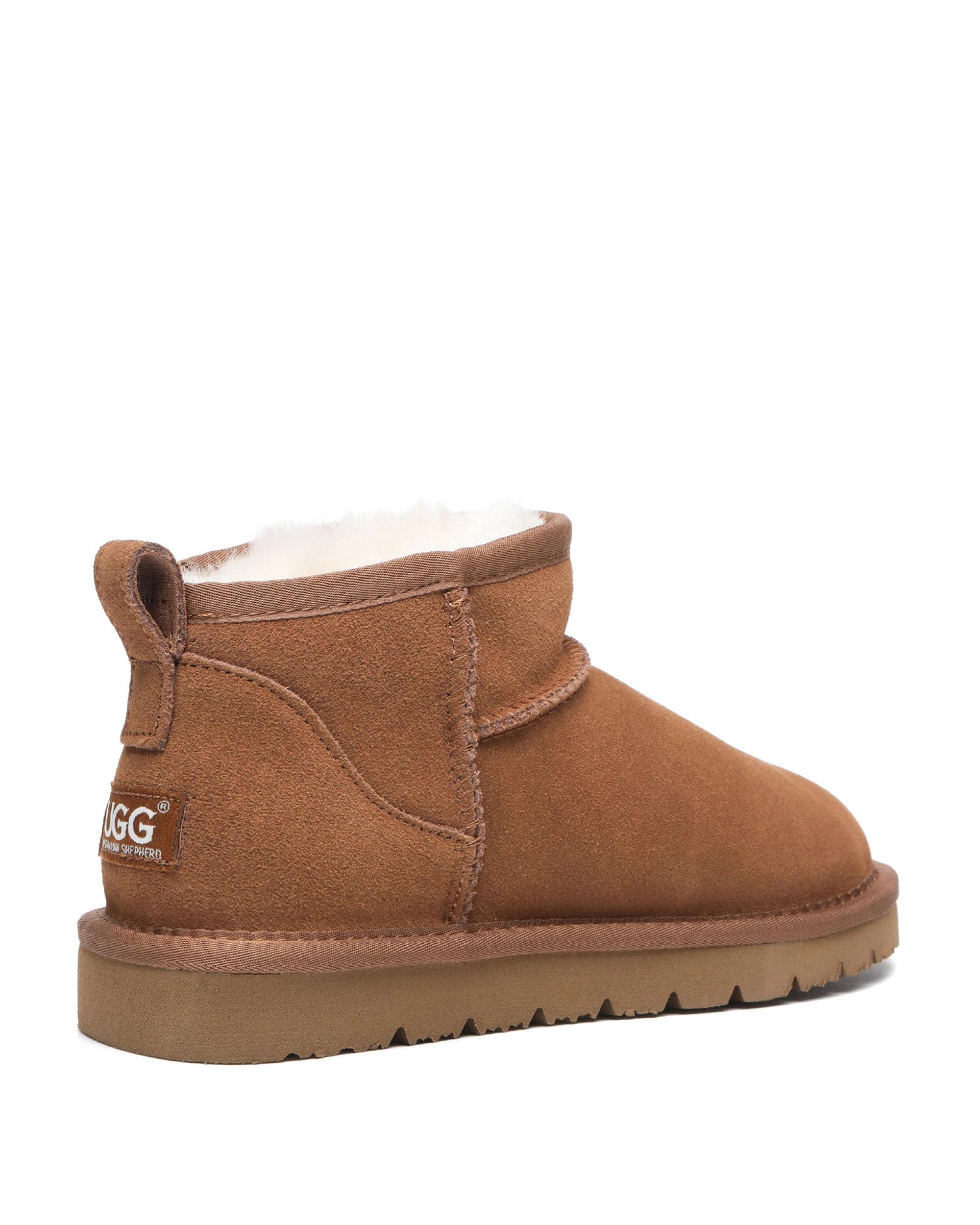 3 Australian Shepherd UGG Unisex Julia Cow Suede Boots CHESTNUT, 3 of 5