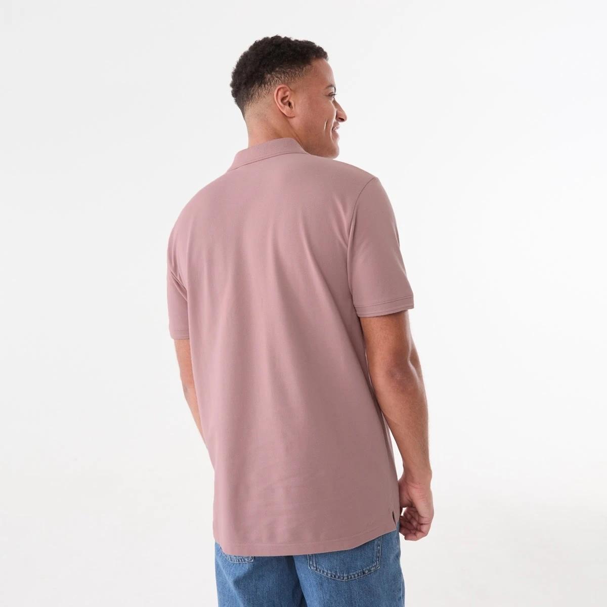 3 Pique Polo Shirt PINK MAUVE, 3 of 5