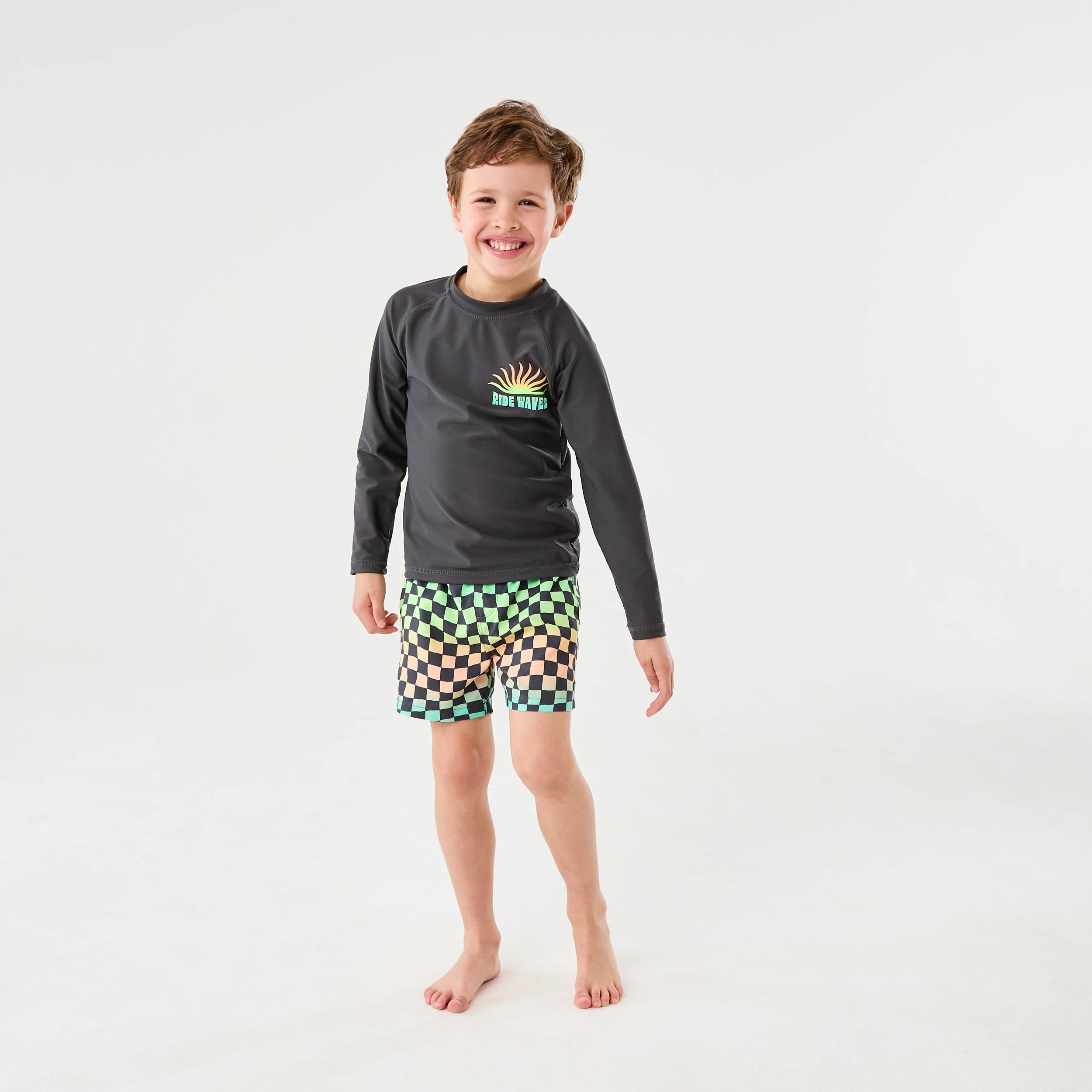 5 Printed Boardshorts Ombr Check, 5 of 6