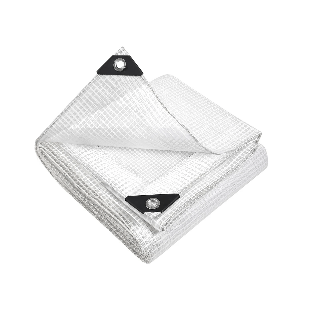 1 Instahut Tarp Tarpaulin 2x3m Canvas Camping Heavy Duty Sun Cover - Transparent, 1 of 2