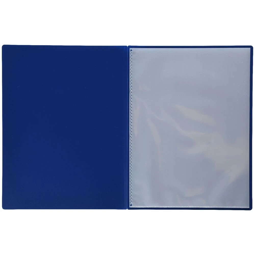 3 Aqua Drops Display Book A4 10 Pockets Vivid Navy, 3 of 4