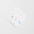 WHITE WITH BLUE/PINK/PURPLE