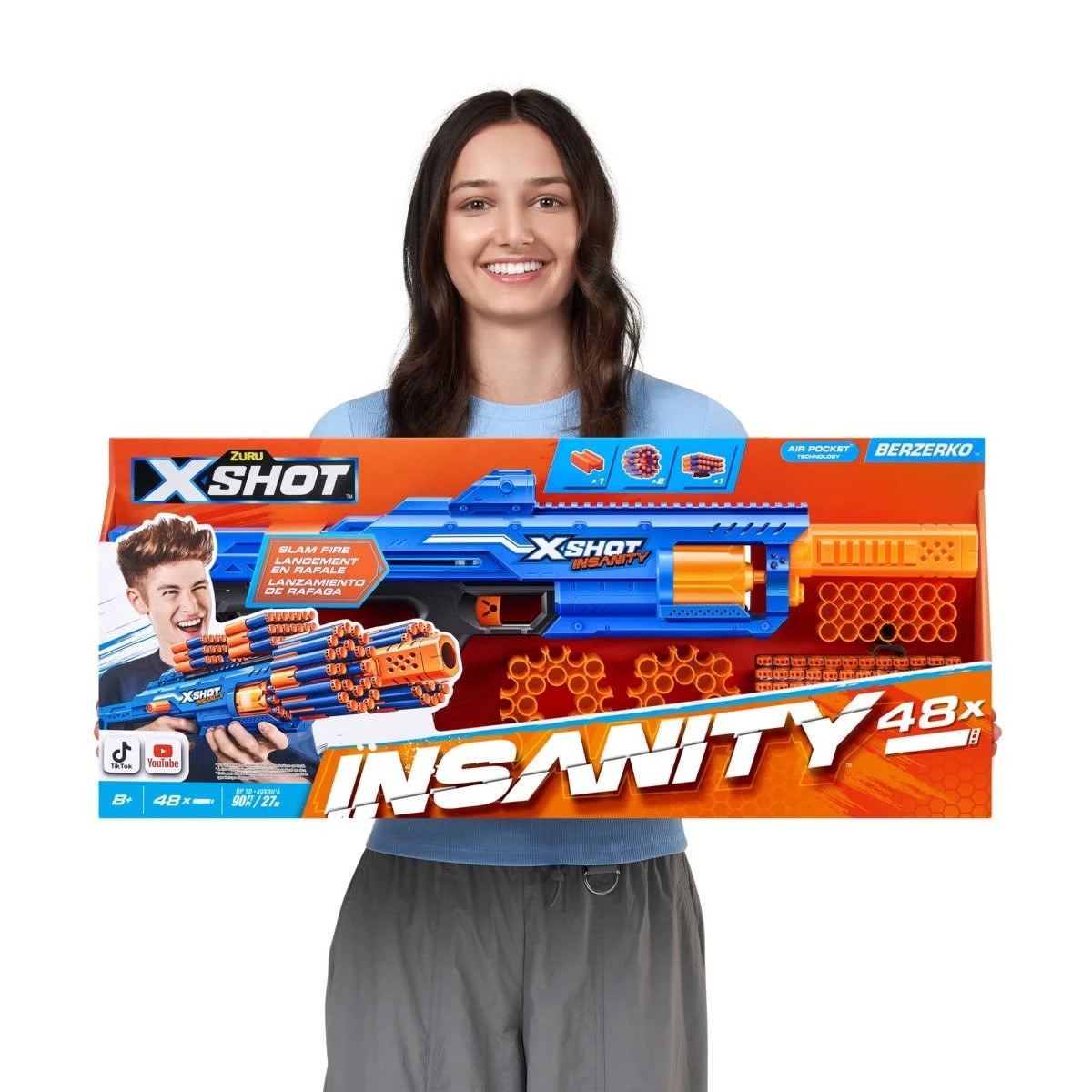 11 Zuru X-Shot Insanity Berzerko Blaster 48 Darts, 11 of 11