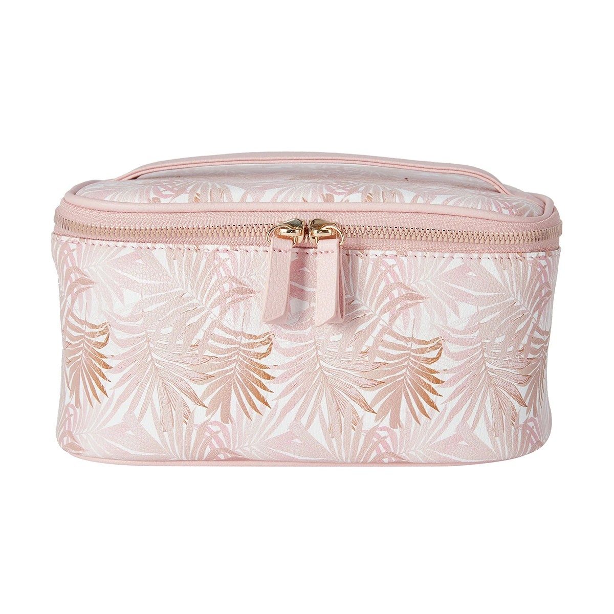 2 OXX Cosmetics Makeup Bag - Pink Palm, 2 of 7