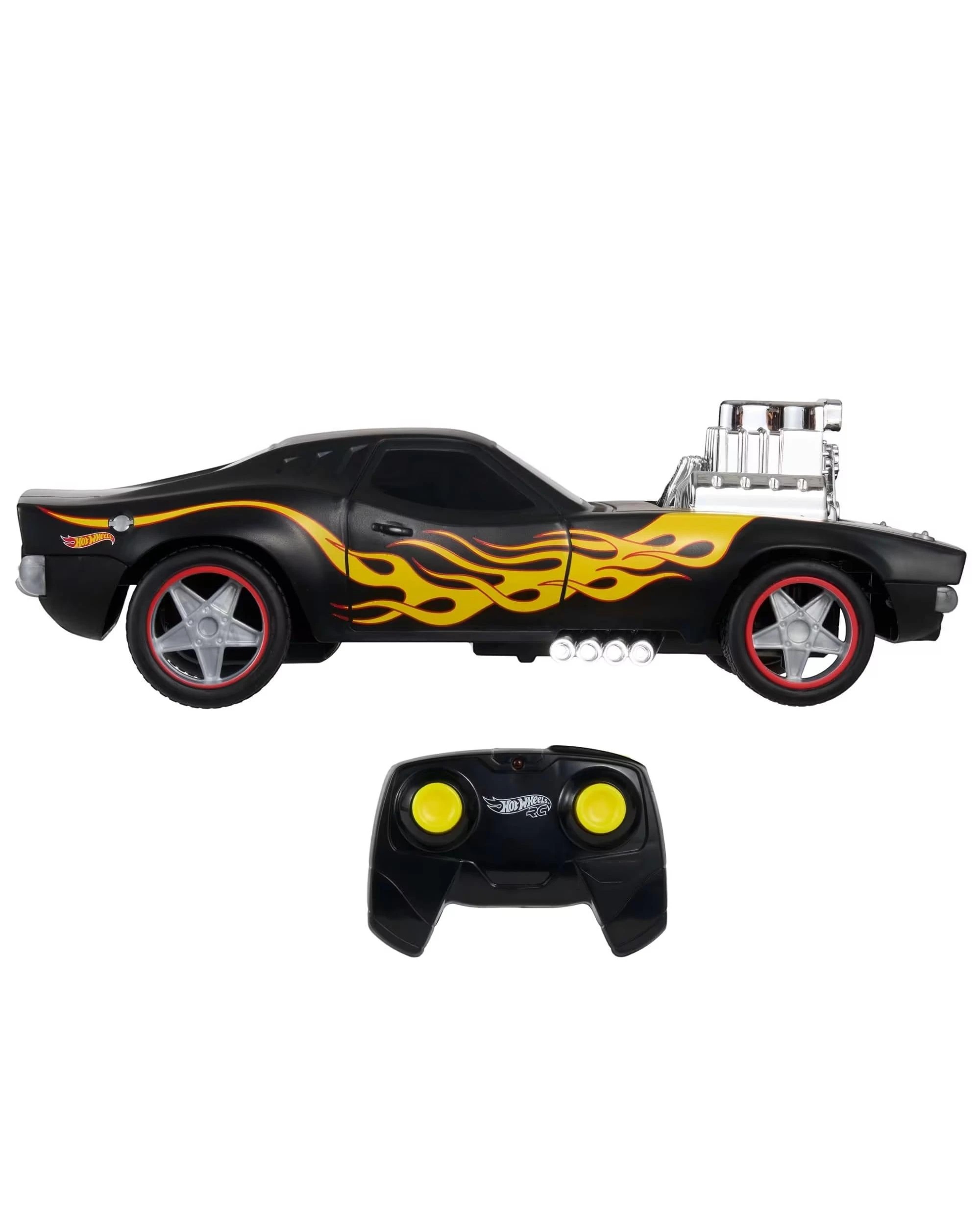6 Hot Wheels 1:16 Scale RC Rodger Dodger Black, 6 of 6