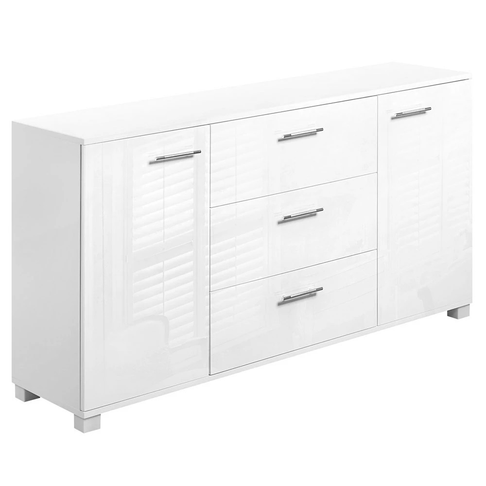 1 Artiss Buffet Sideboard High Gloss - White, 1 of 8
