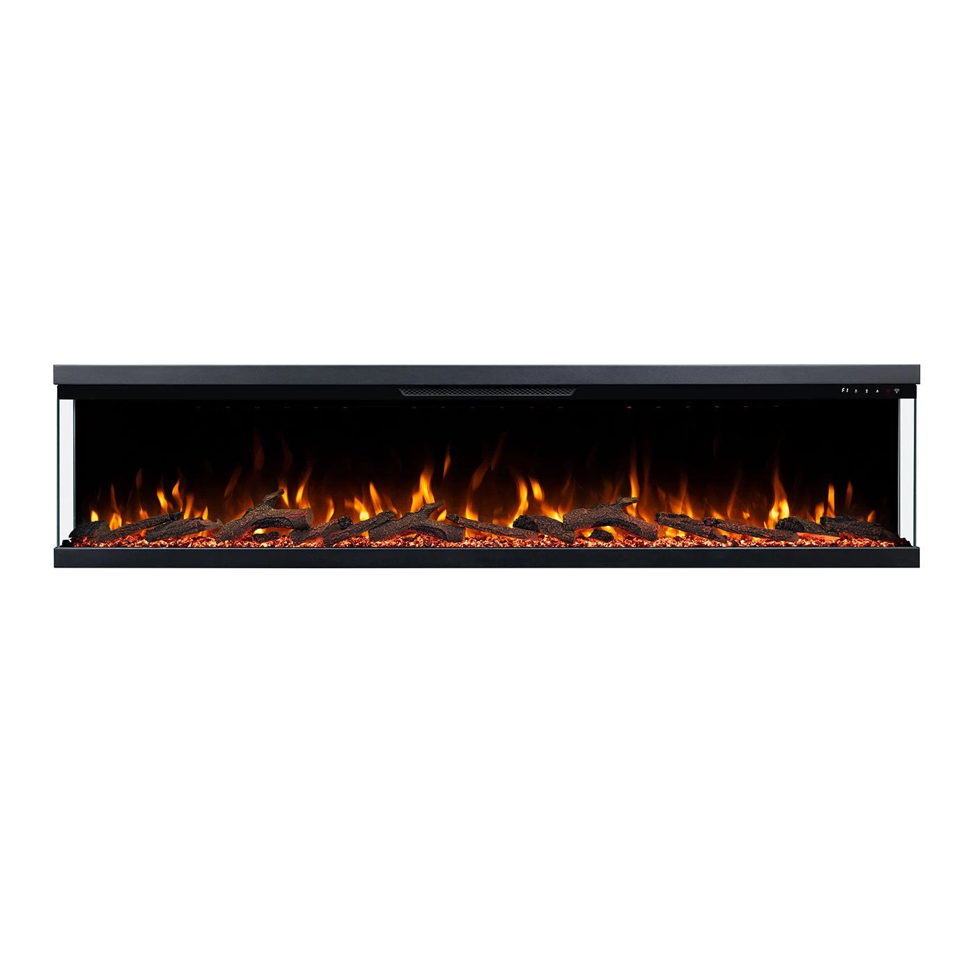 4 Moda Living Aspen 84 inch 3-Sided Electric Fireplace - Black, 4 of 7