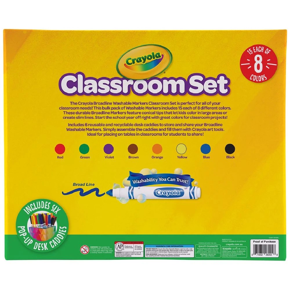 4 Crayola Washable Markers Classroom Pack 120 Pieces, 4 of 4