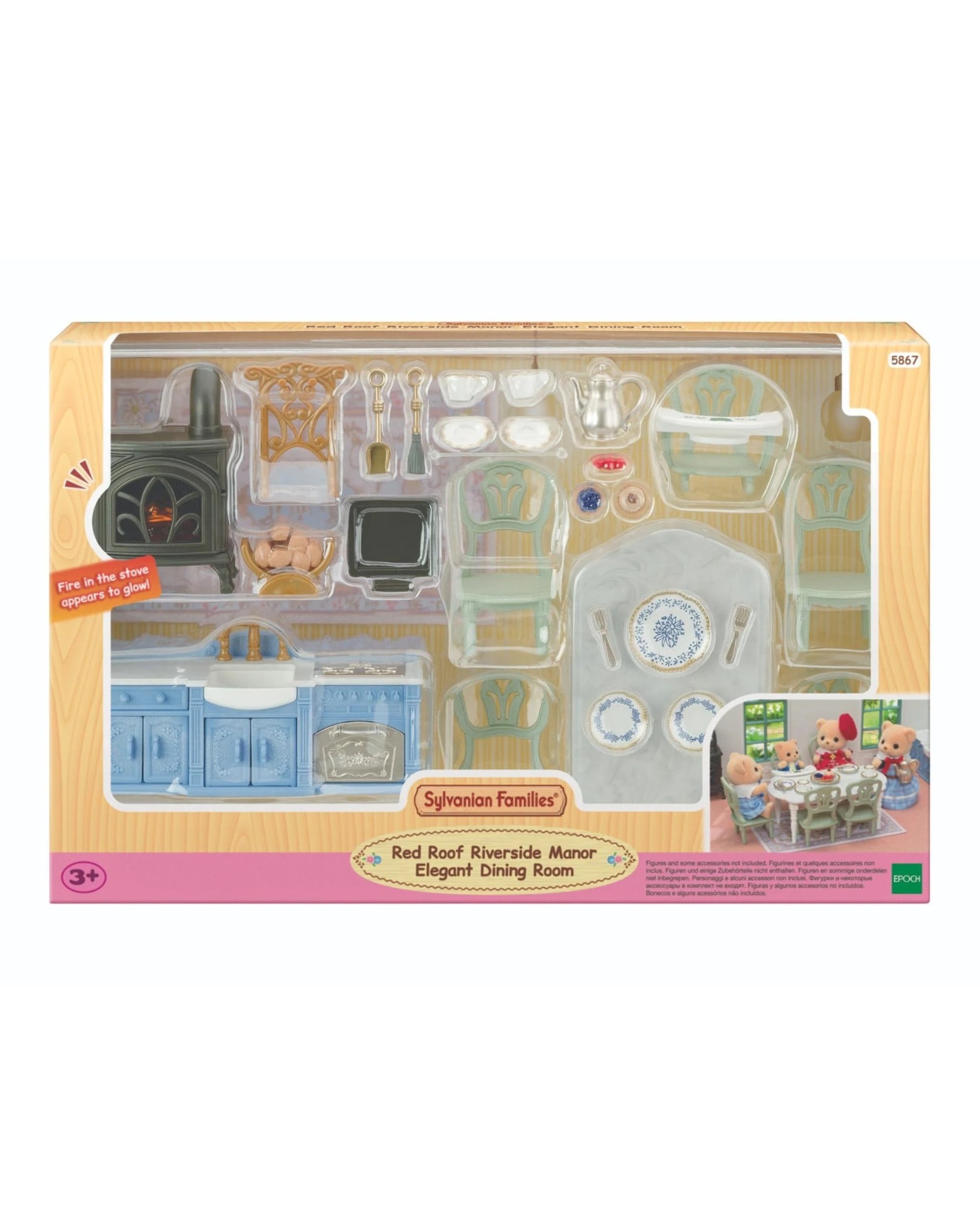 2 Sylvanian Families Red Roof Riverside Manor Elegant Dining Room, 2 of 9
