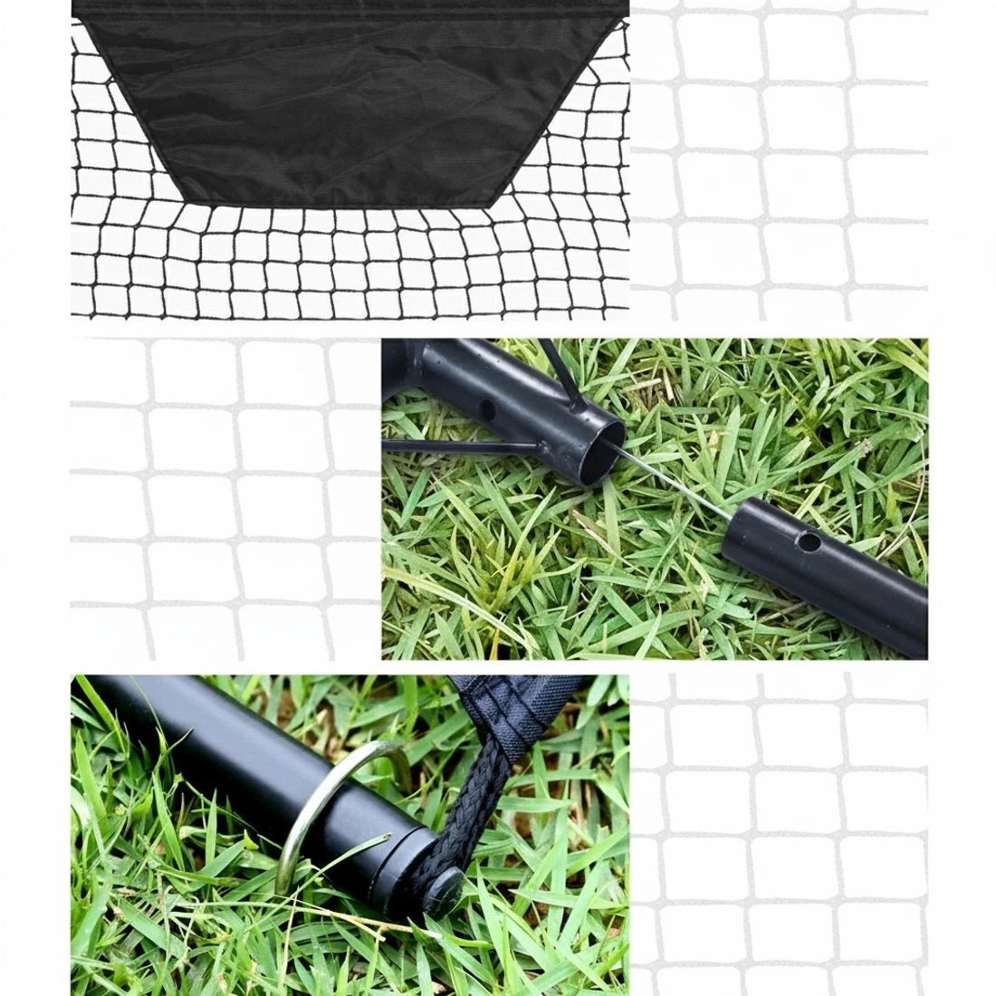 4 Everfit 1.8m Football Soccer Net Portable Goal Net Rebounder Sports Training - Black, 4 of 7