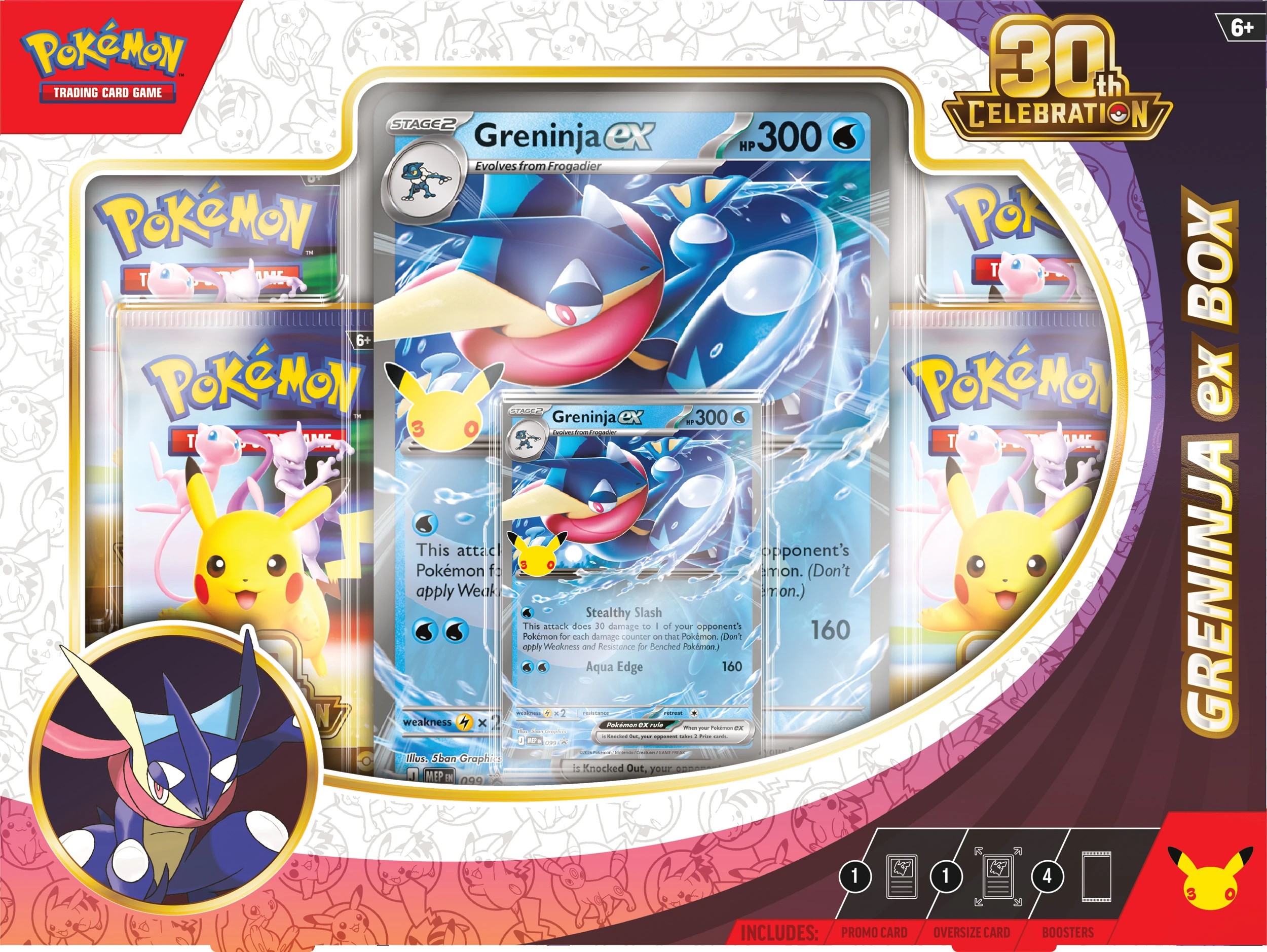 4 Pokemon Trading Card Game: 30th Celebration Pokemon ex Box - Assorted, 4 of 9