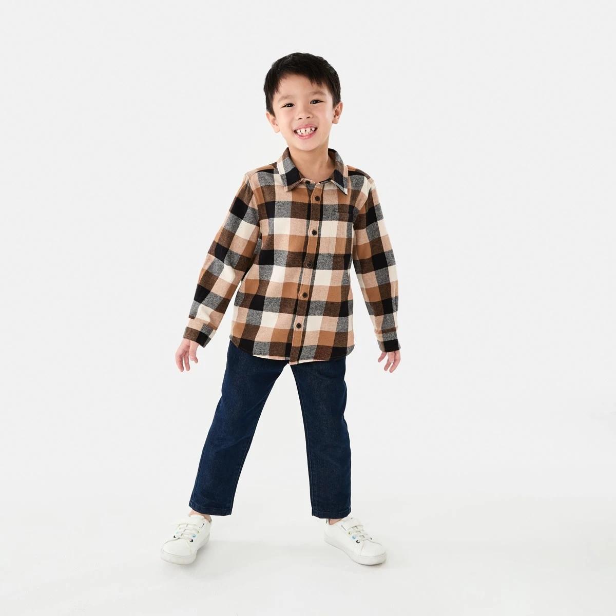 7 Yarn Dyed Flannel Shirt Brn Check, 7 of 10