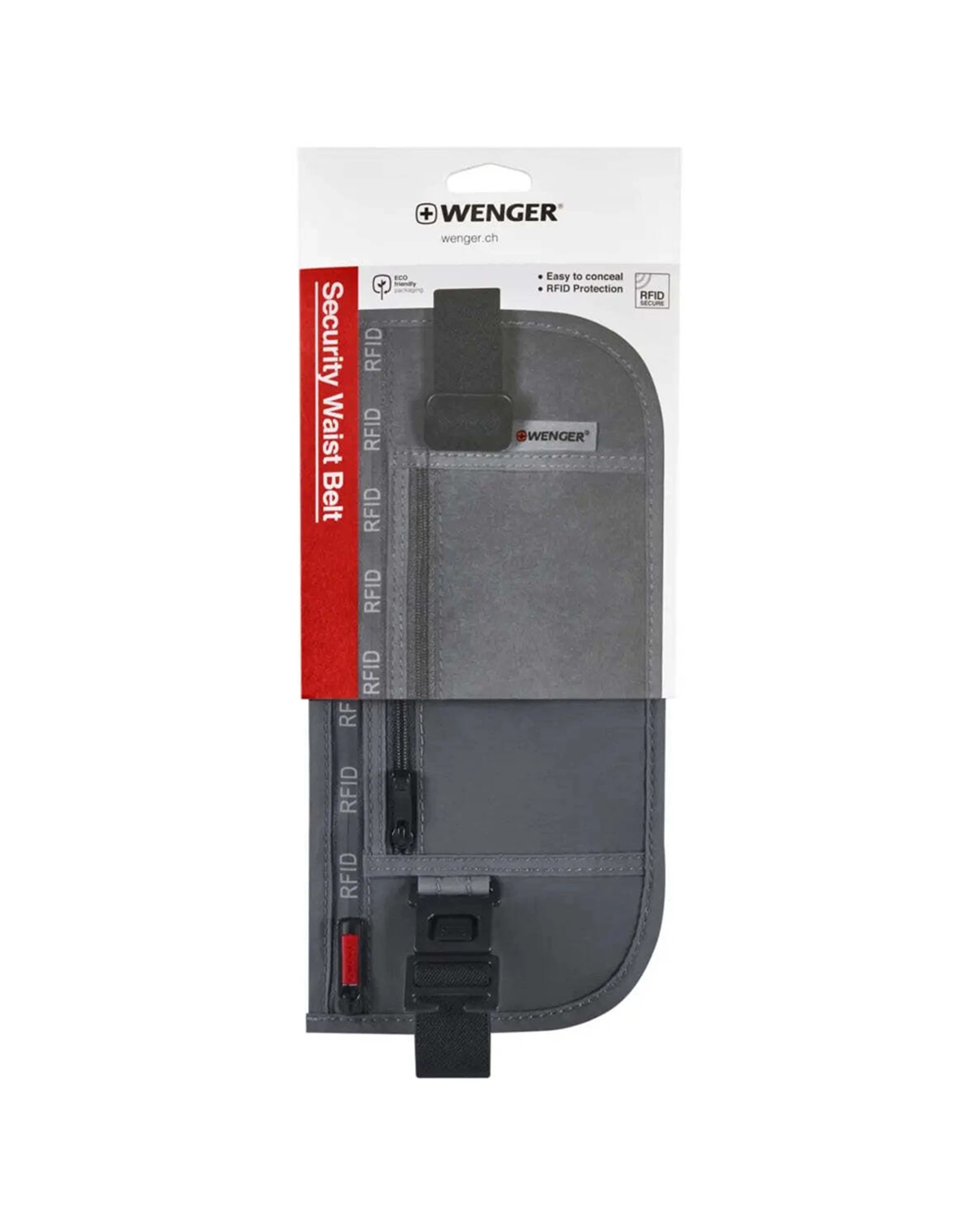 5 Wenger Security Waist Belt with RFID Protection Slim Travel Accessory - Grey, 5 of 5