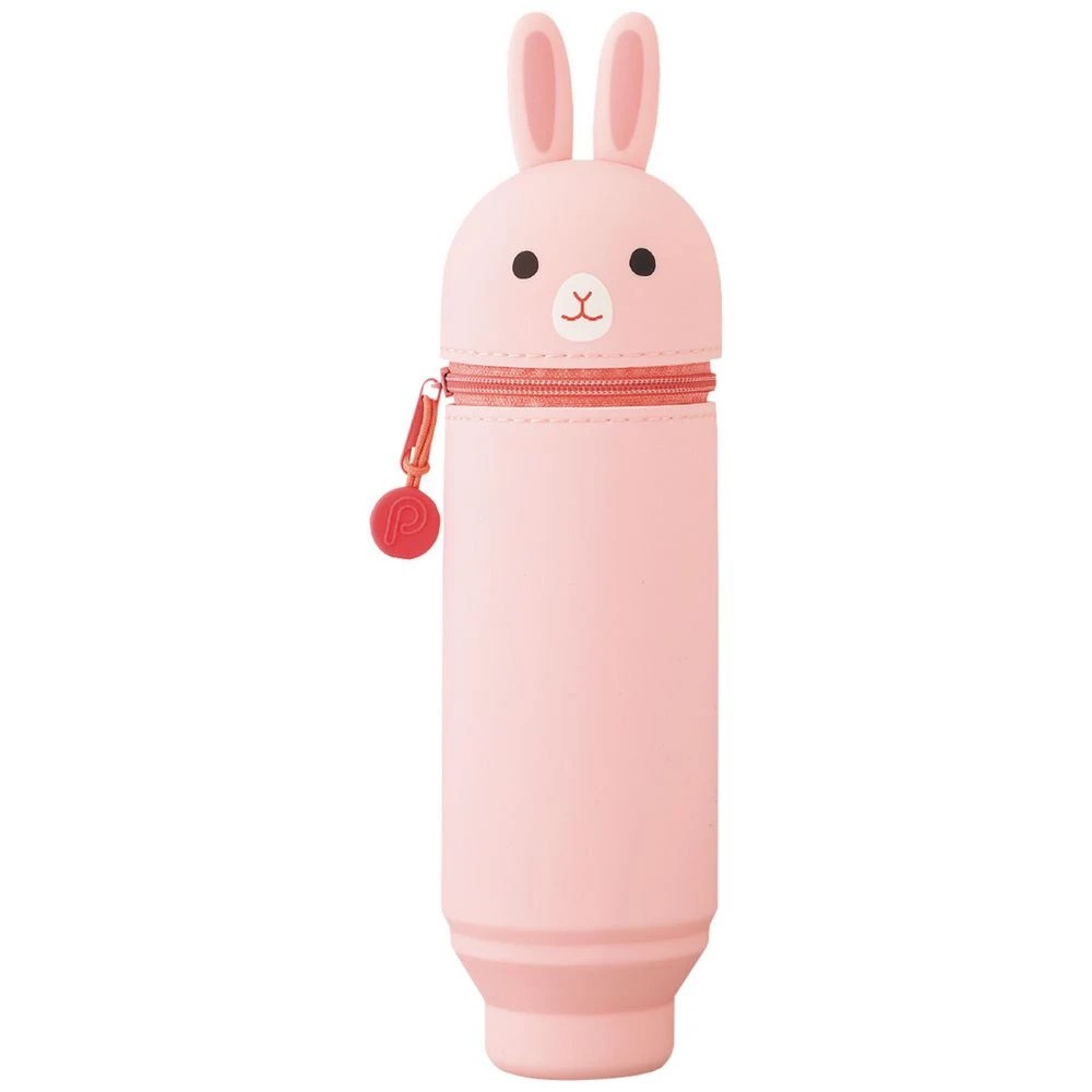 1 PuniLabo Cute Animal Pencil Case with Stand Pink Rabbit, 1 of 1