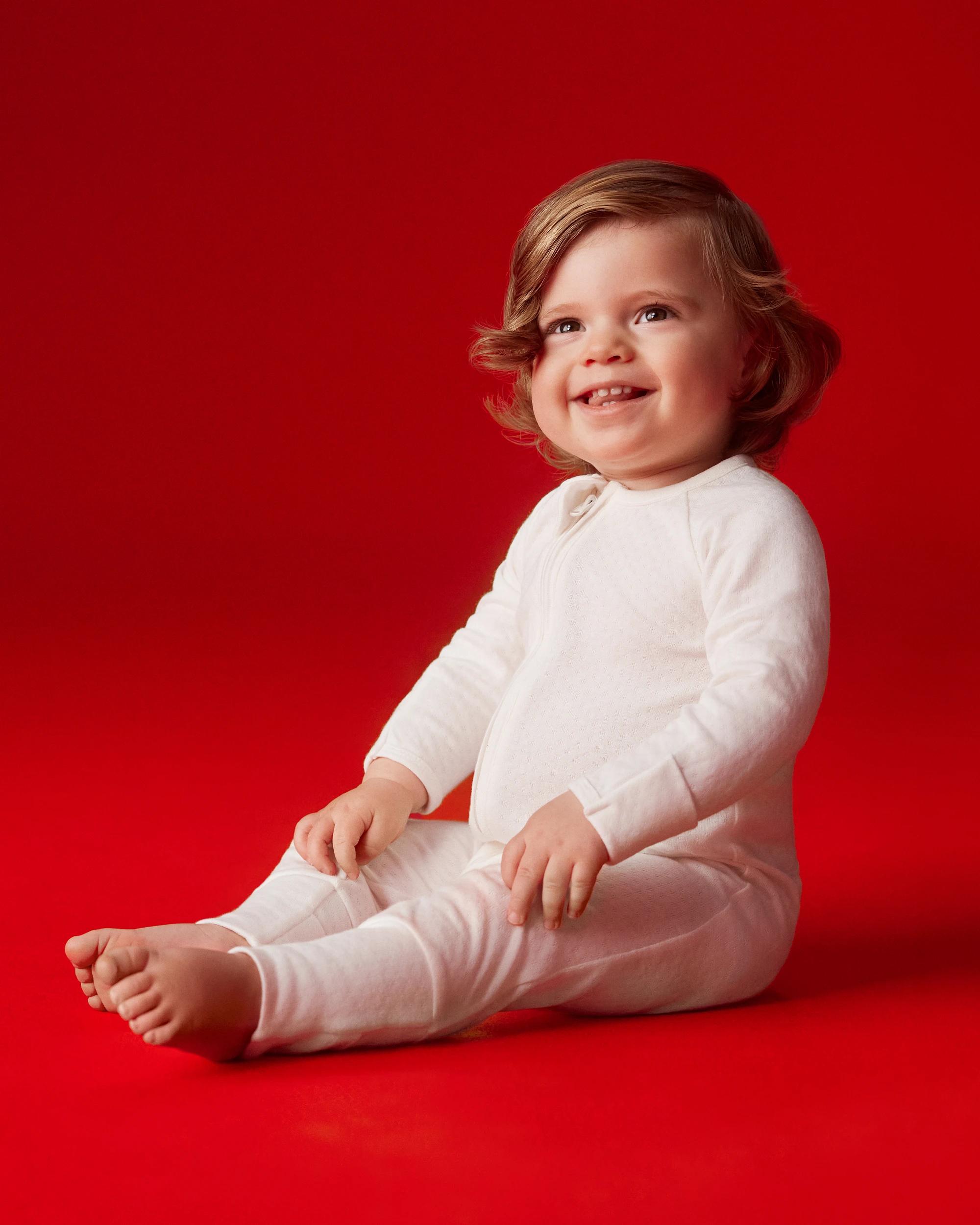6 Target Baby Organic Cotton Pointelle Zip Coverall CREAM, 6 of 6