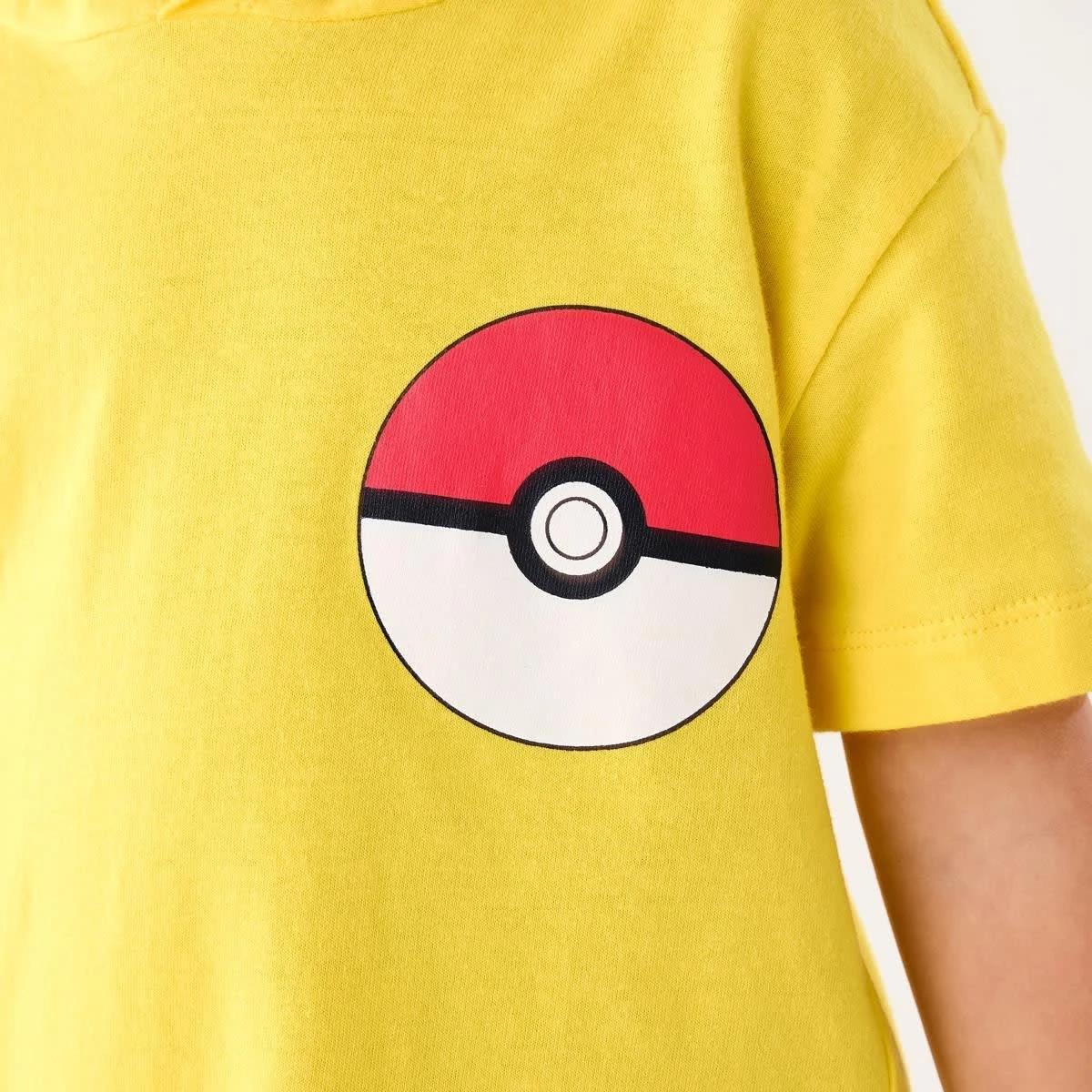5 Pokemon License Character Hooded T-shirt PIKACHU, 5 of 9