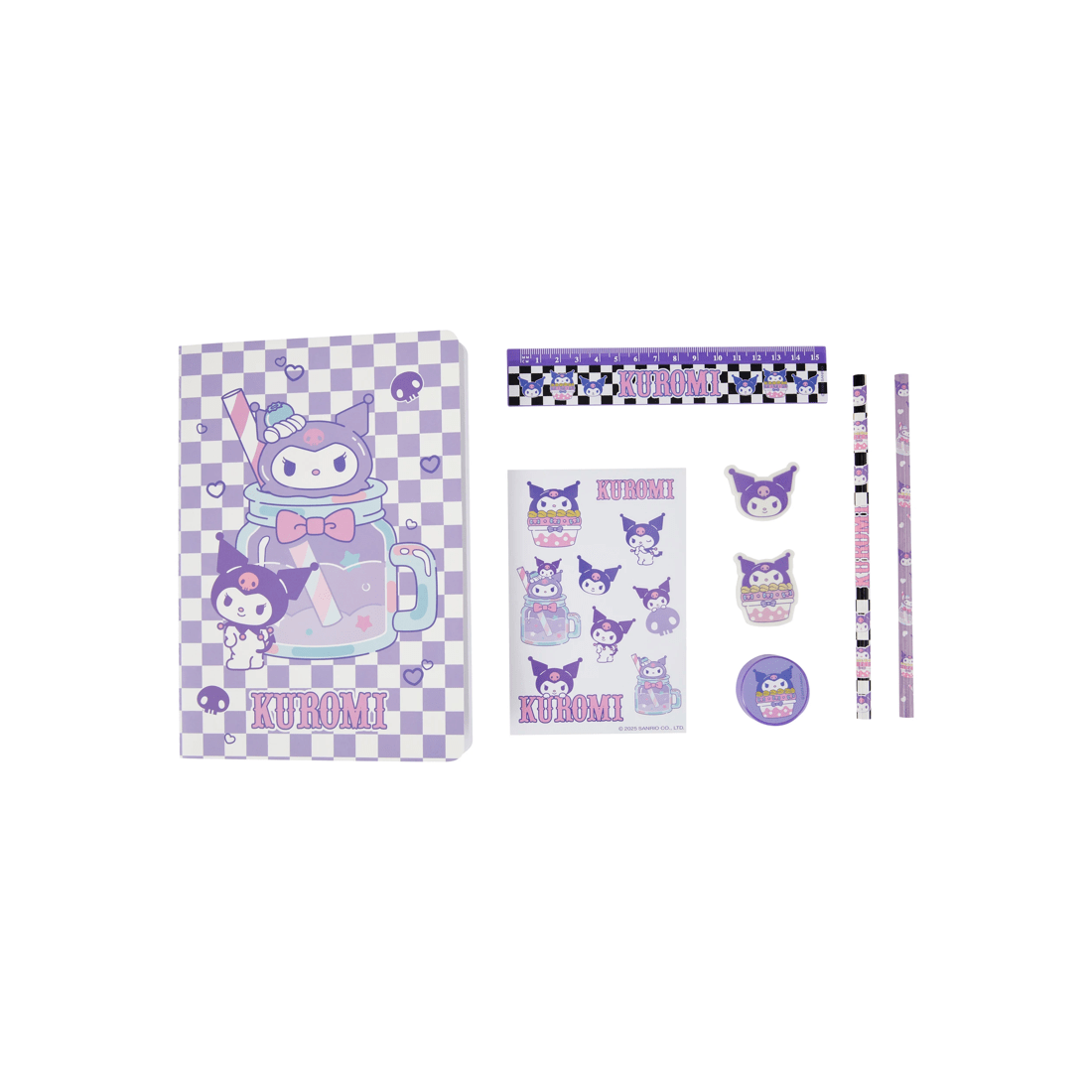 3 Kuromi Stationery Set, 3 of 8