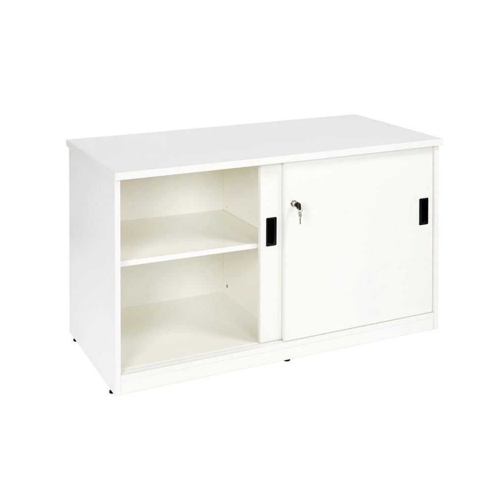 3 Stilford Professional Sliding Door Credenza 1200mm White Cabinets Cupboards, Lockers and Credenzas, 3 of 4