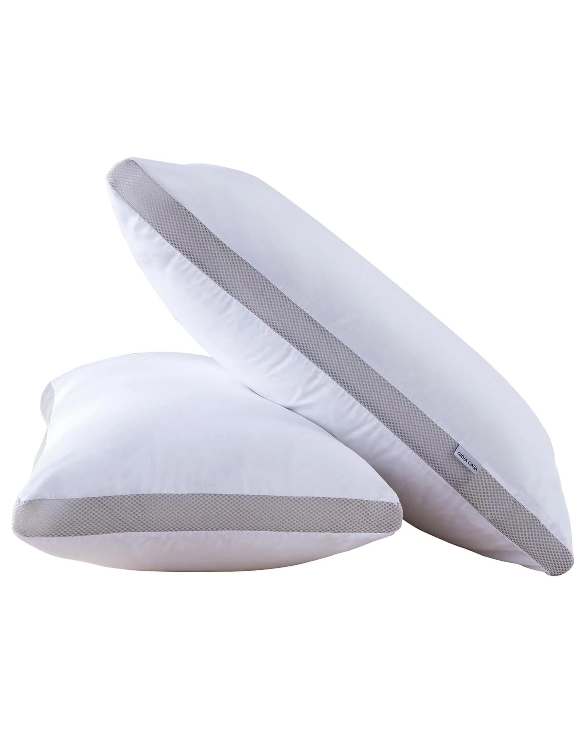 1 Gioia Casa 2-Pack Bamboo Cooling Pillows Plush Down Standard Size, 1 of 6