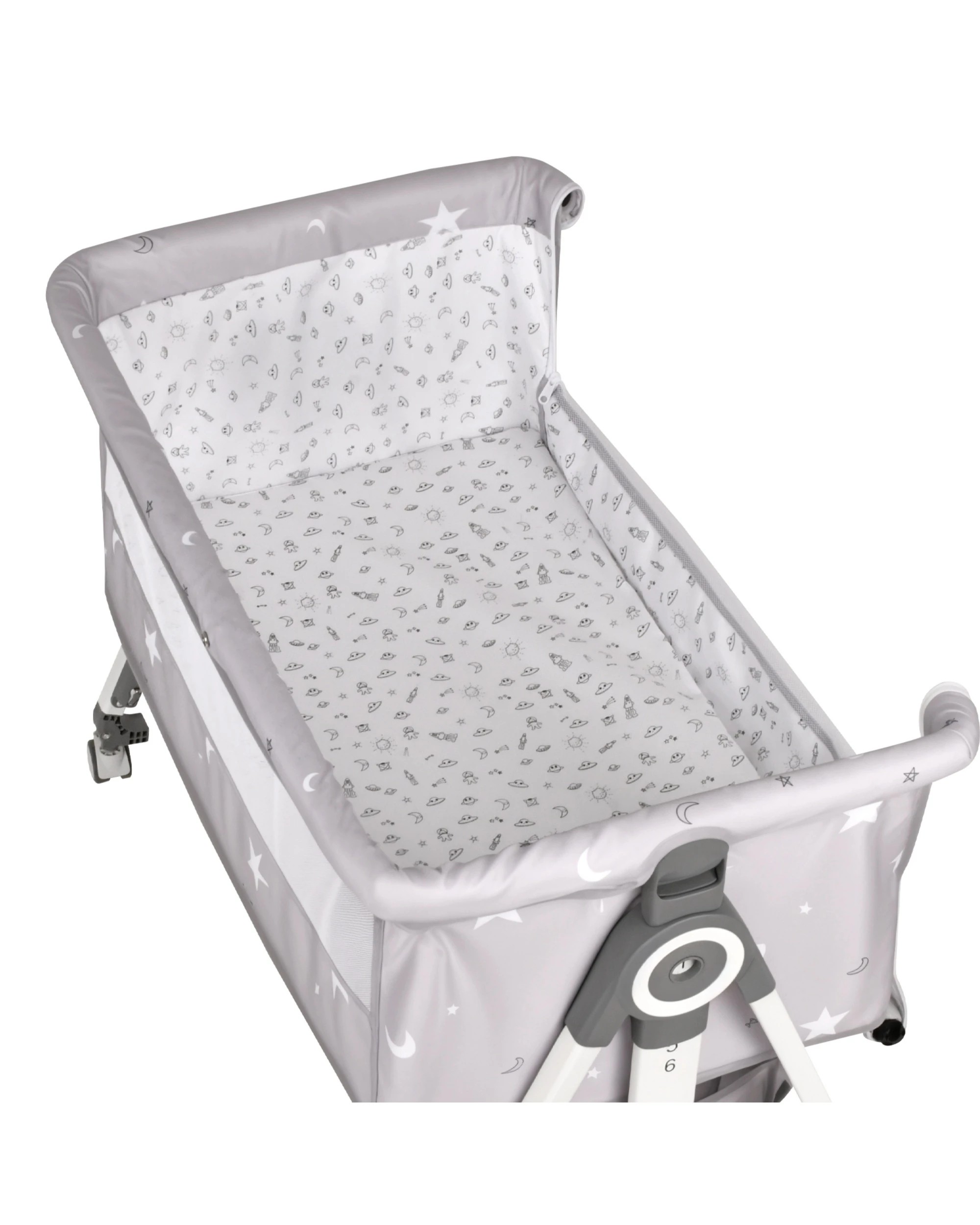 6 Advwin 3 in 1 Baby Bassinets Bedside Crib with Mattress 6 Height Adjustable Bedside Bassinet for Newborn, 6 of 9