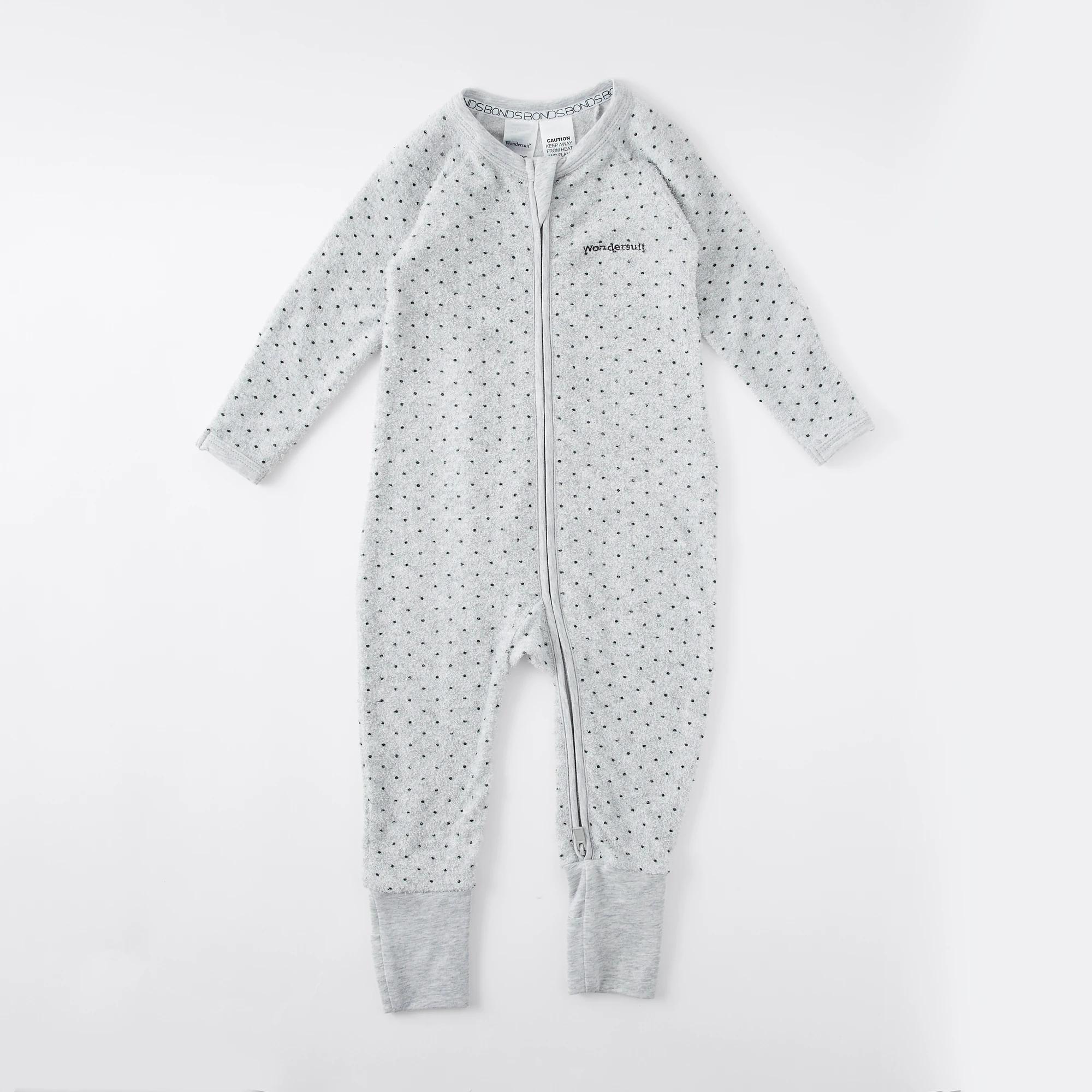 3 Bonds Baby Poodlette Coverall GREY MARLE, 3 of 6